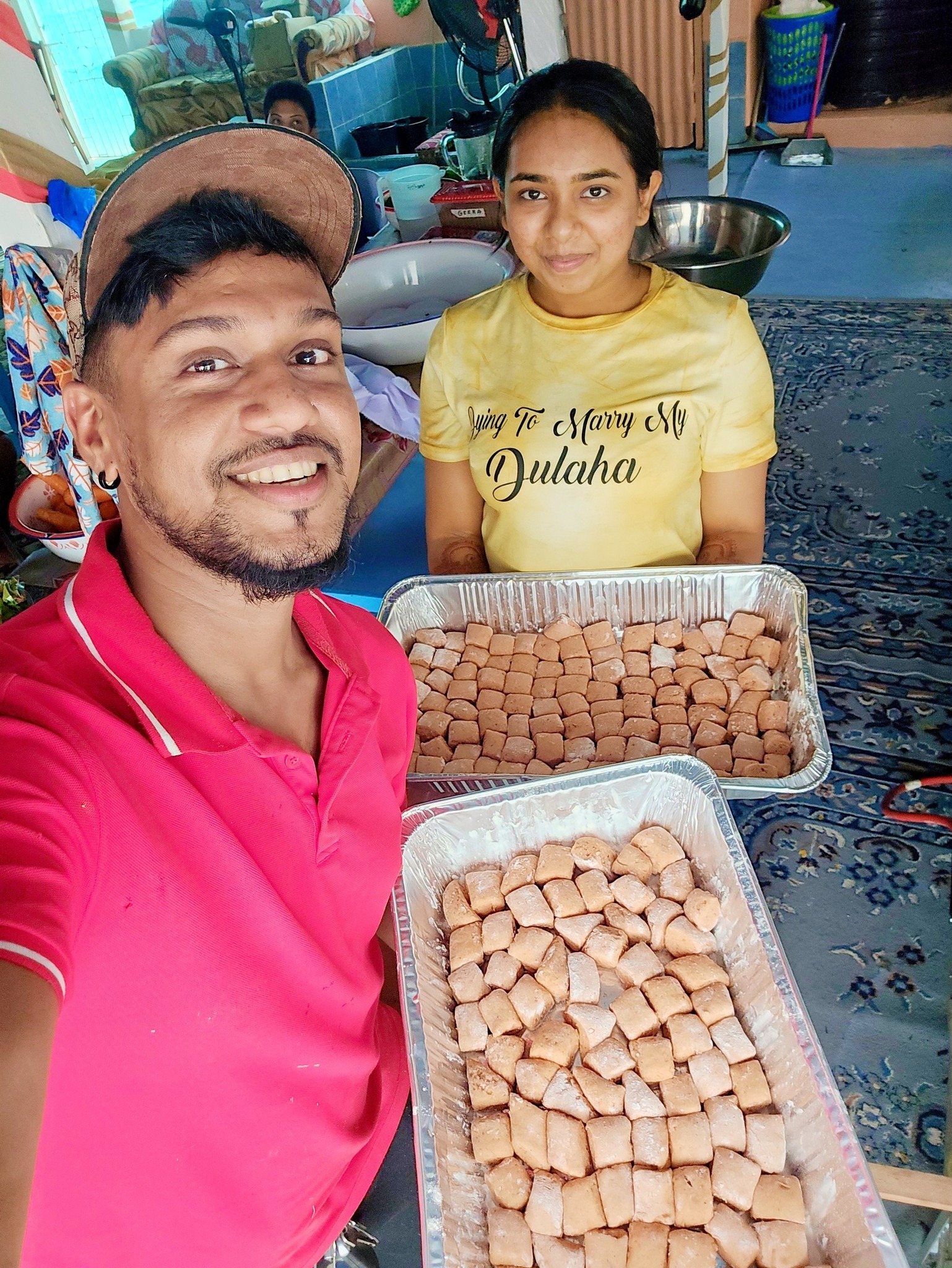 Ravi - Day 3... Been at it since this morning... Our Bride loves chef's ...