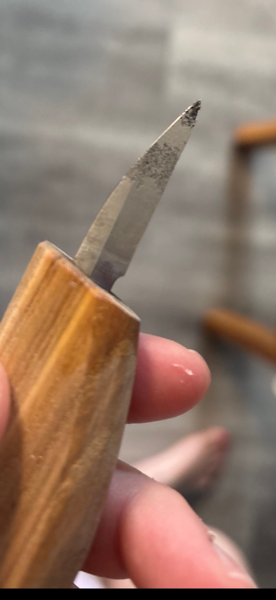 How to save a rusted whittling knife?