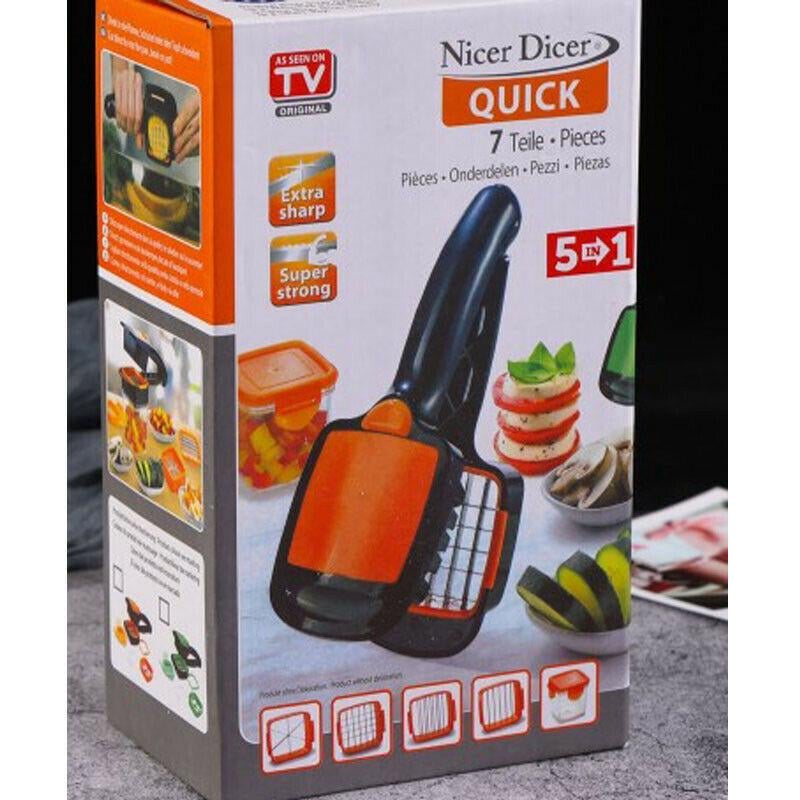 New Nicer Dicer Quick Multi Cutter For Fruits & Vegetables Improved Quality Exclusive Launch Price - Rs.788 /- For product details & purchasing - Daraz