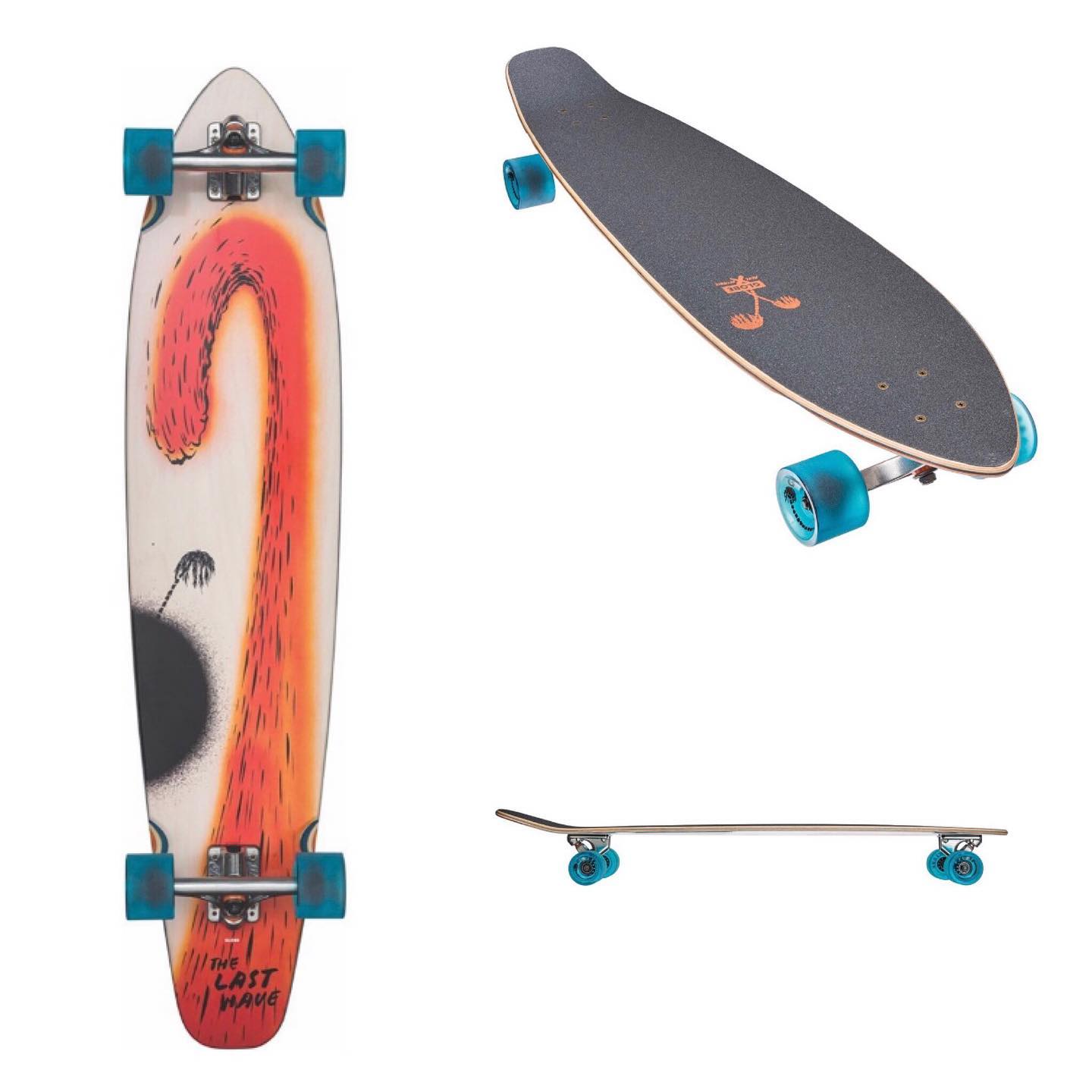 Longboard Completo My Area “Last Summer” – Skatboard Originale Colorato