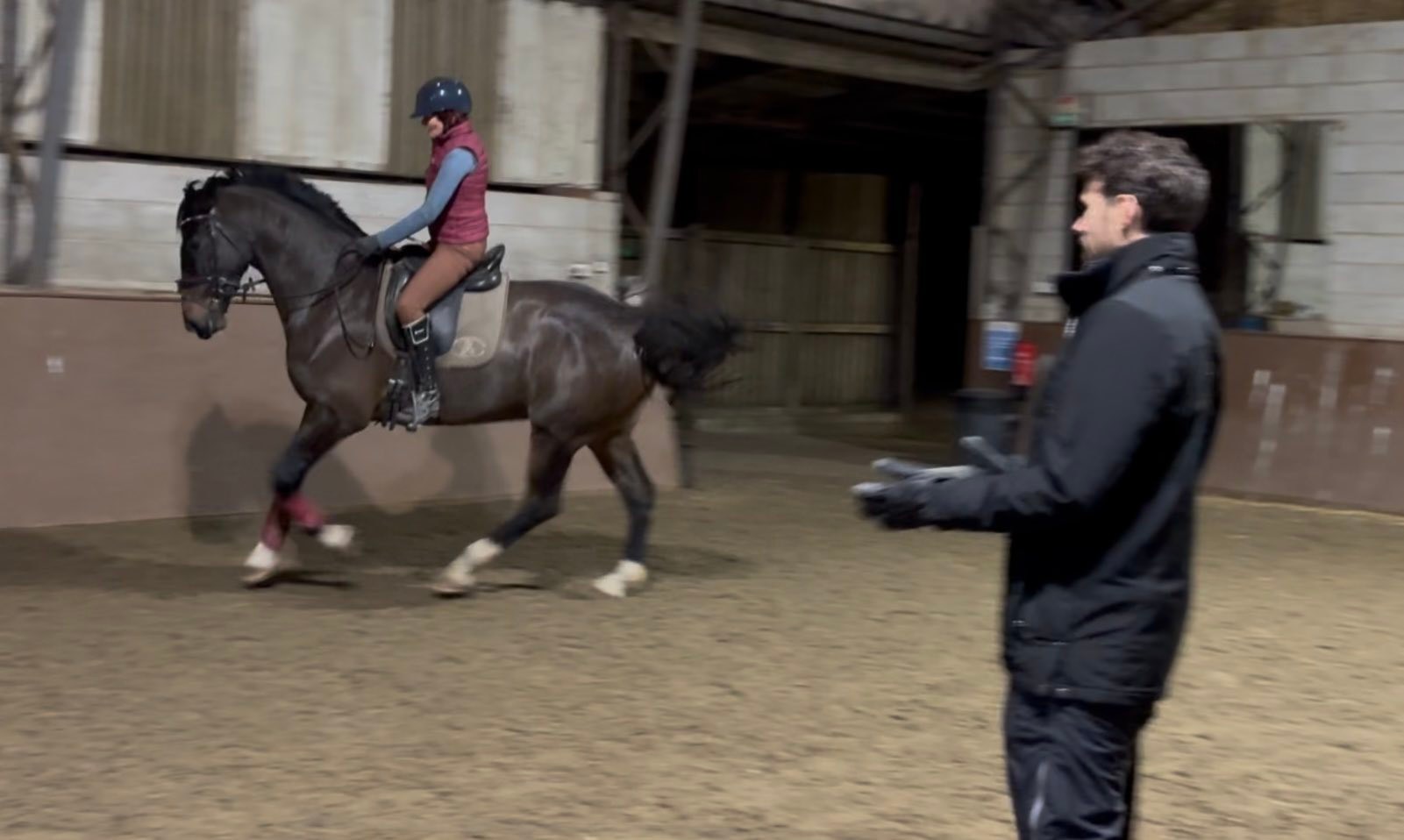 Charlie Hutton Equestrian - Team talks this morning with the boss,Benny ...