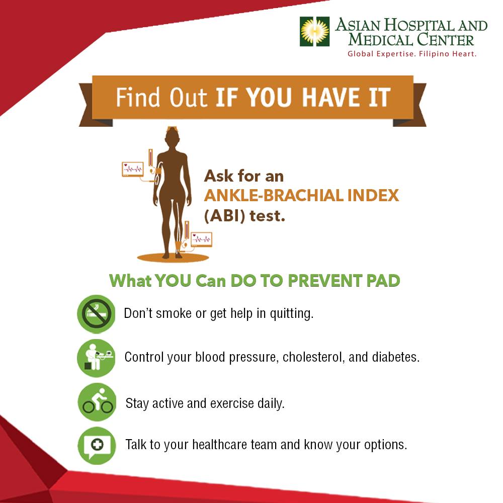 Asian Hospital and Medical Center - The Ankle-Brachial Index (ABI) is a ...