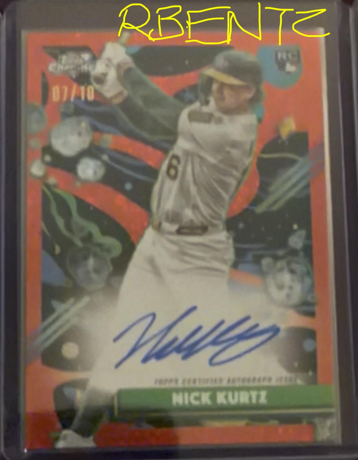 2025 Topps Chrome Gilded Nick Kurtz RC rookie auto