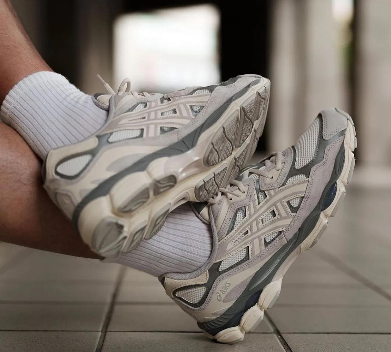 ? NEW : ASICS Gel NYC Cream Moonrock The must-have of the moment 