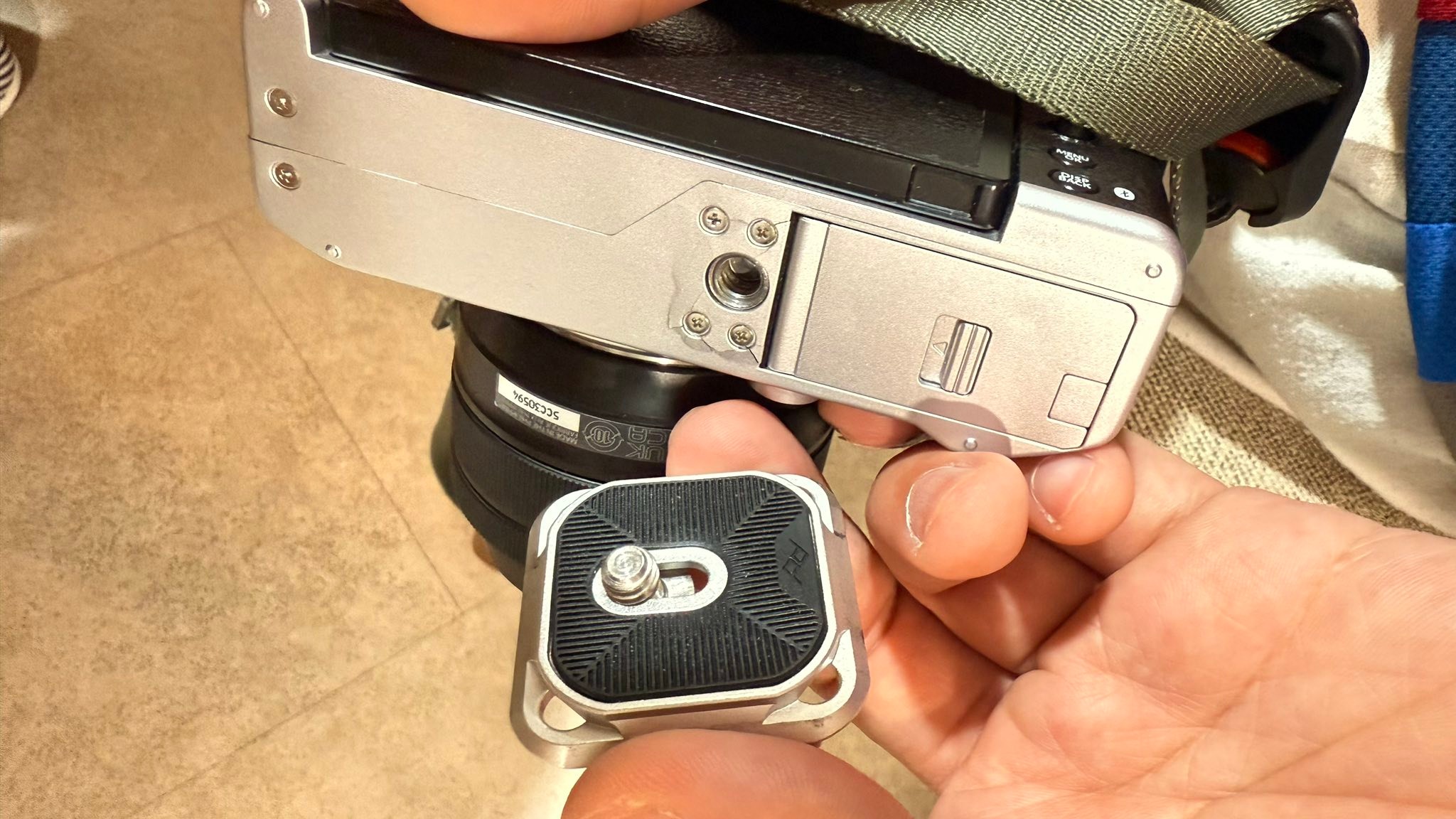 Fujifilm XM-5 base plate damage repair options?