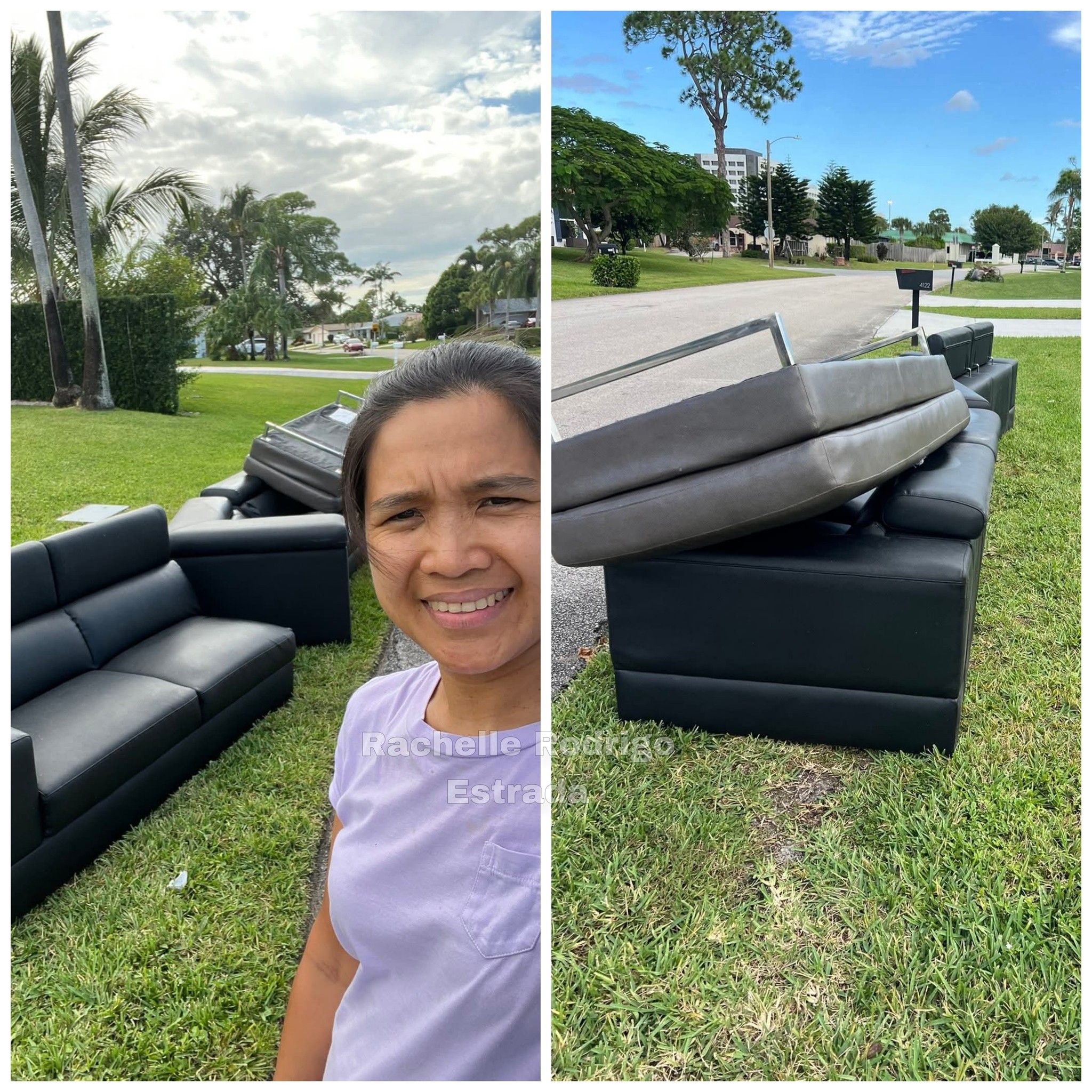 Rachelle - Inday Roning nanghihinayang sa mga itinapong sofa sa Amerika ...