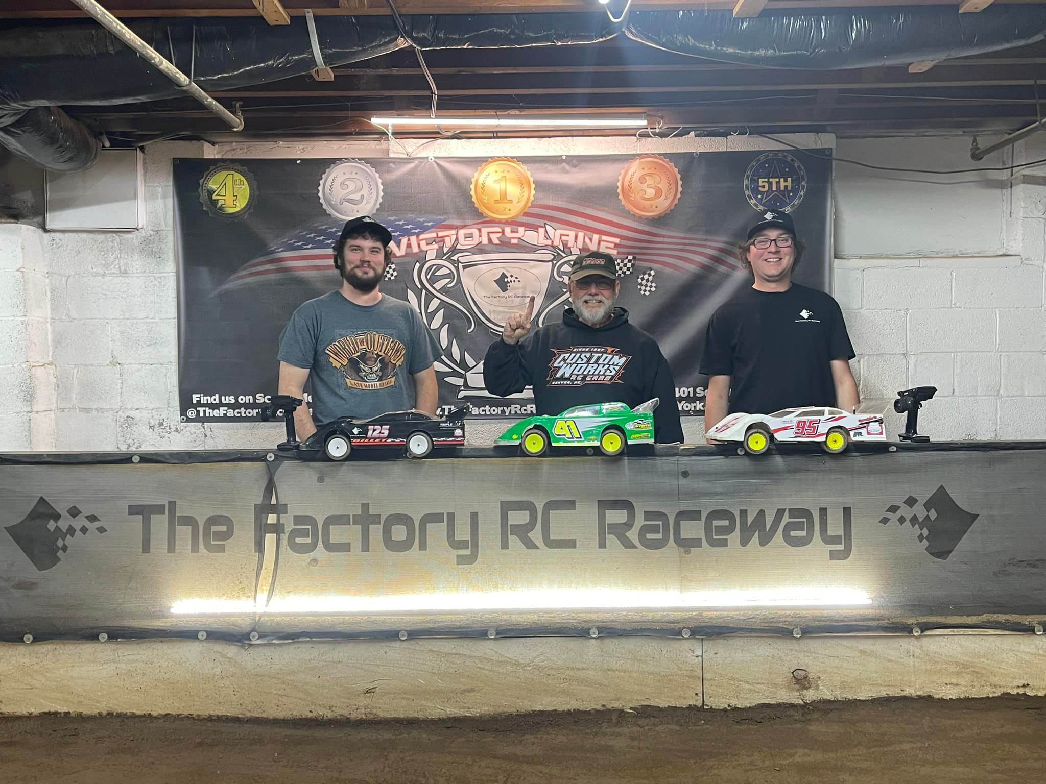 Our podiums from our pop up race!... - The Factory RC Raceway