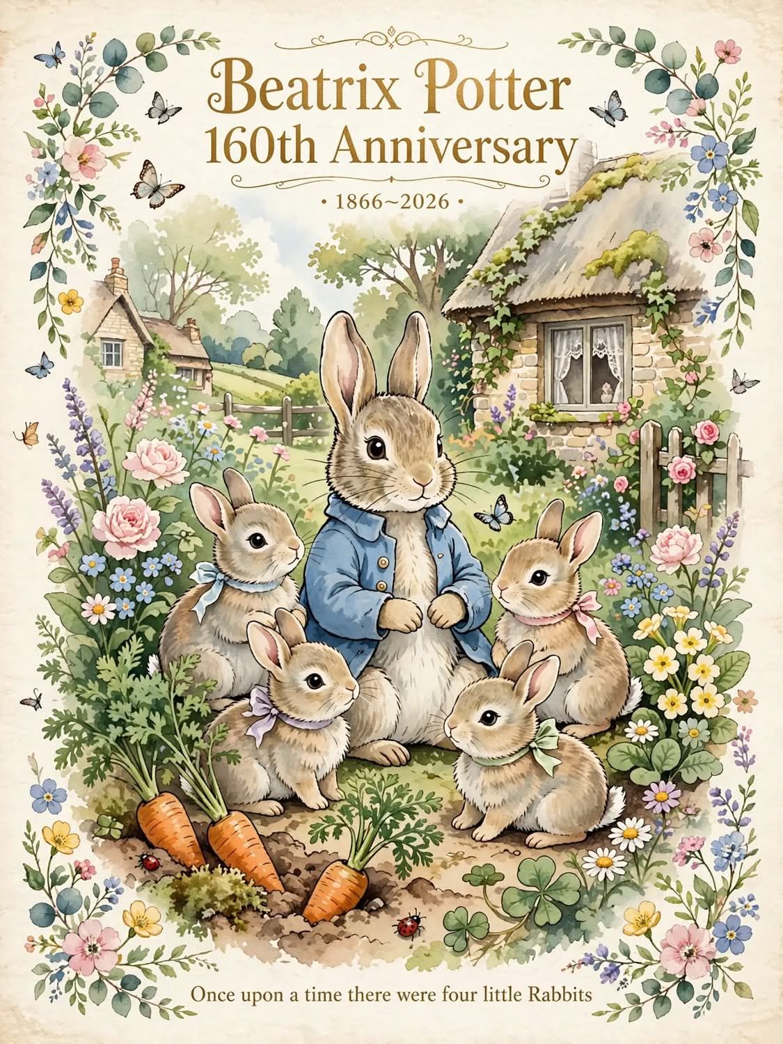 It's Beatrix Potter's 160th anniversary 🎂 Celebrate the creator