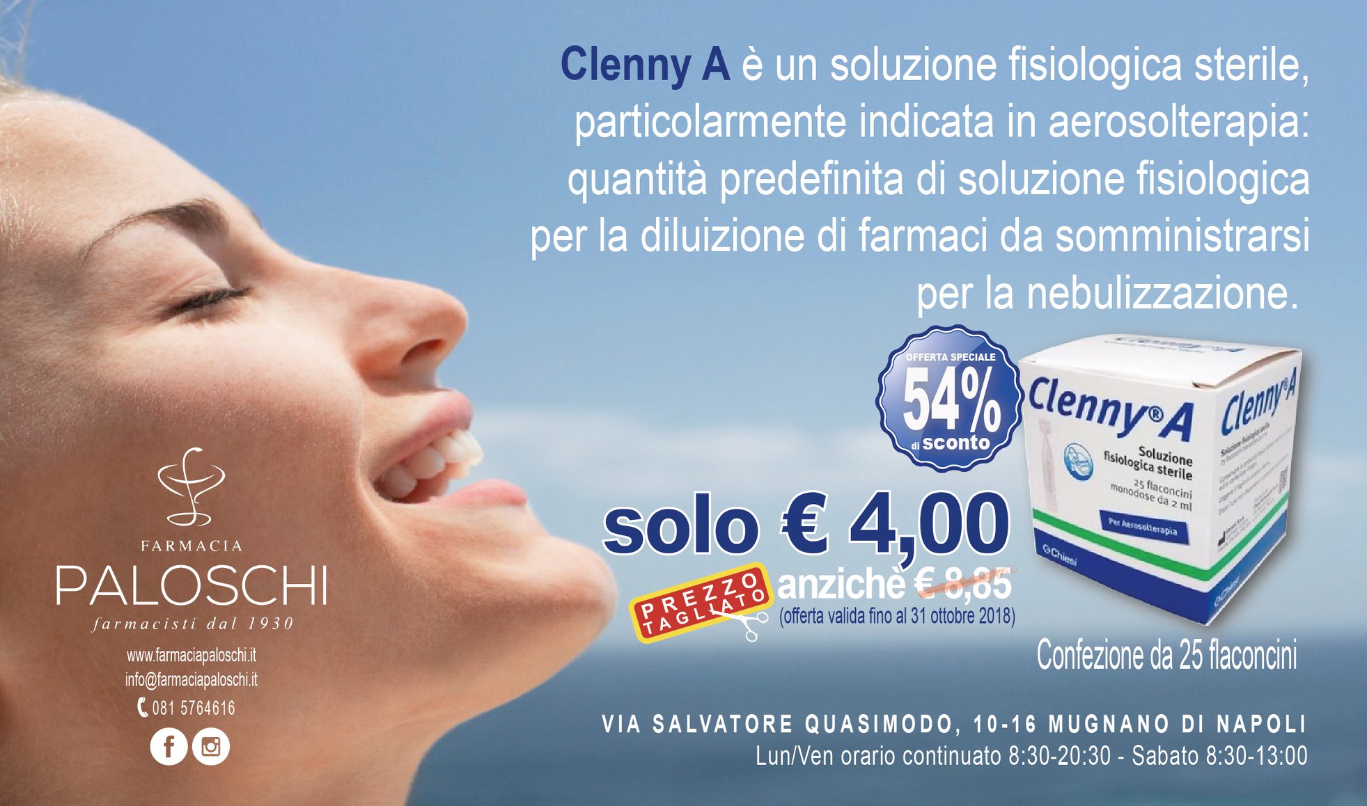 Clenny A è una soluzione fisiologica... - Farmacia Paloschi | Facebook