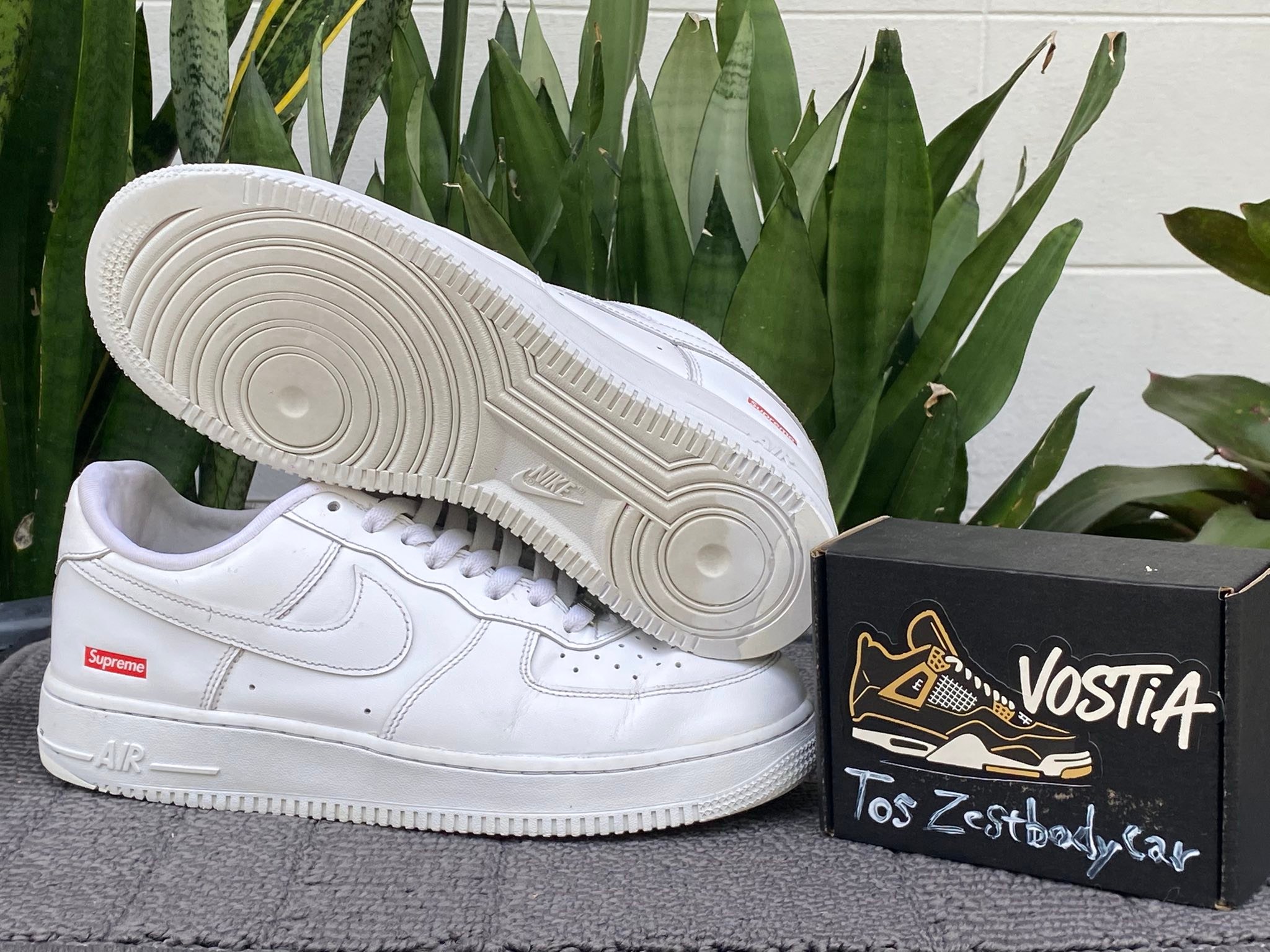 Tos - 1.Air Force1 x Supreme - Size 42/26.5cm ซอฟเดิม หุ้มนวมใหม่ มี ...