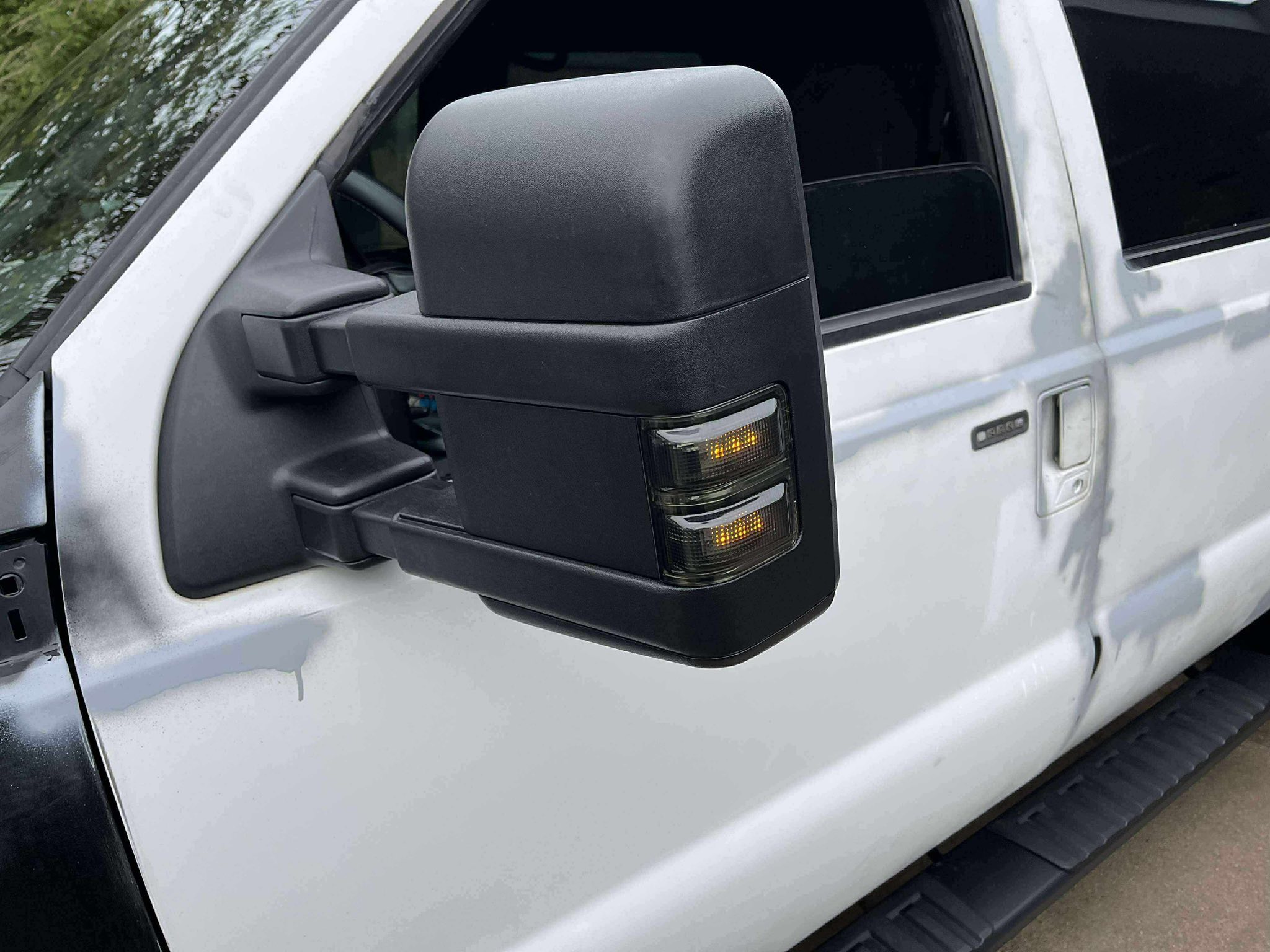 Pair Towing Mirrors For 08-16 Ford F250 F350 SD Power Heated