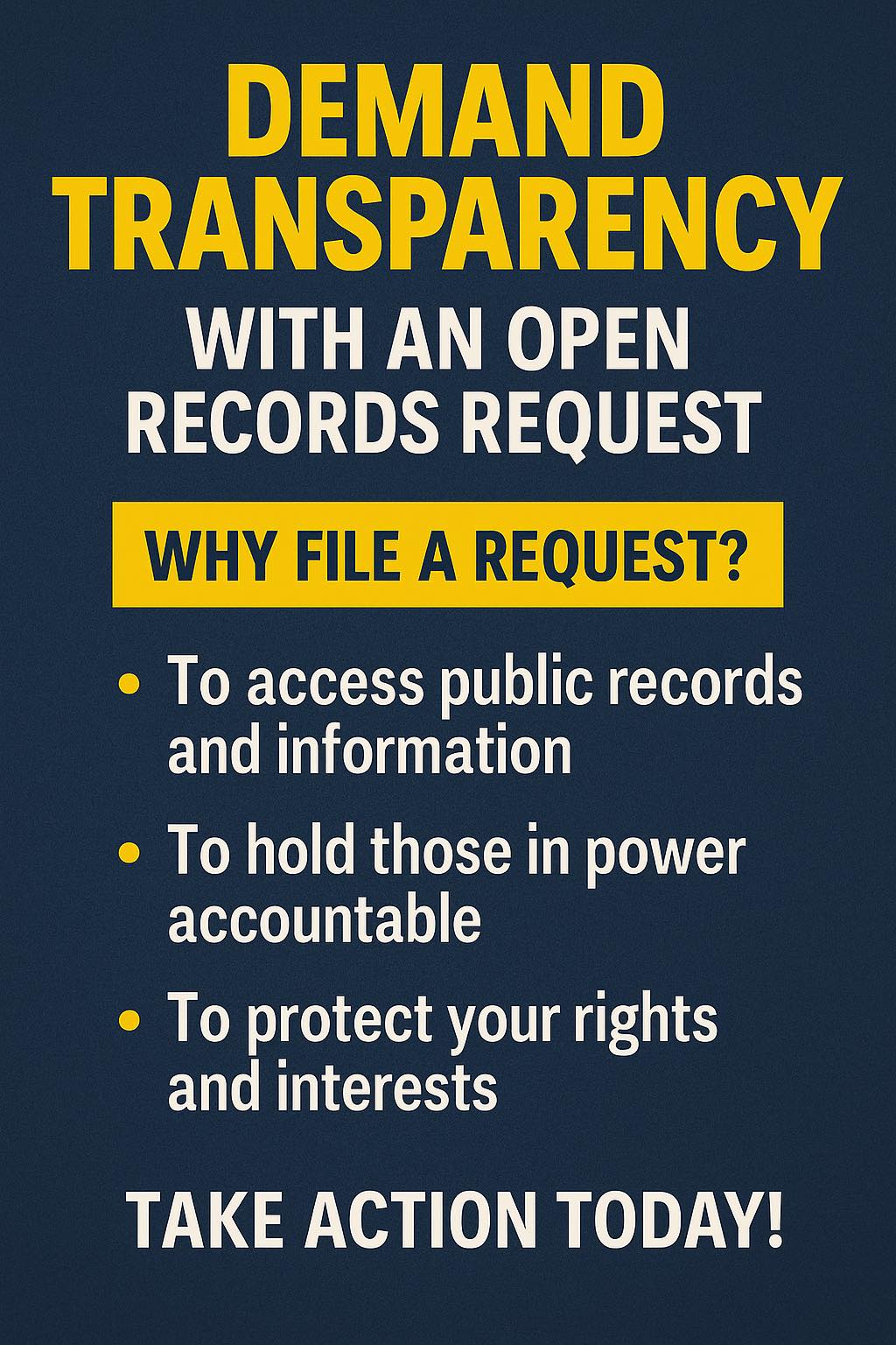 Jeff - 💙 HOW TO FILE AN OPEN RECORDS REQUEST AND WHY IT MATTERS ...