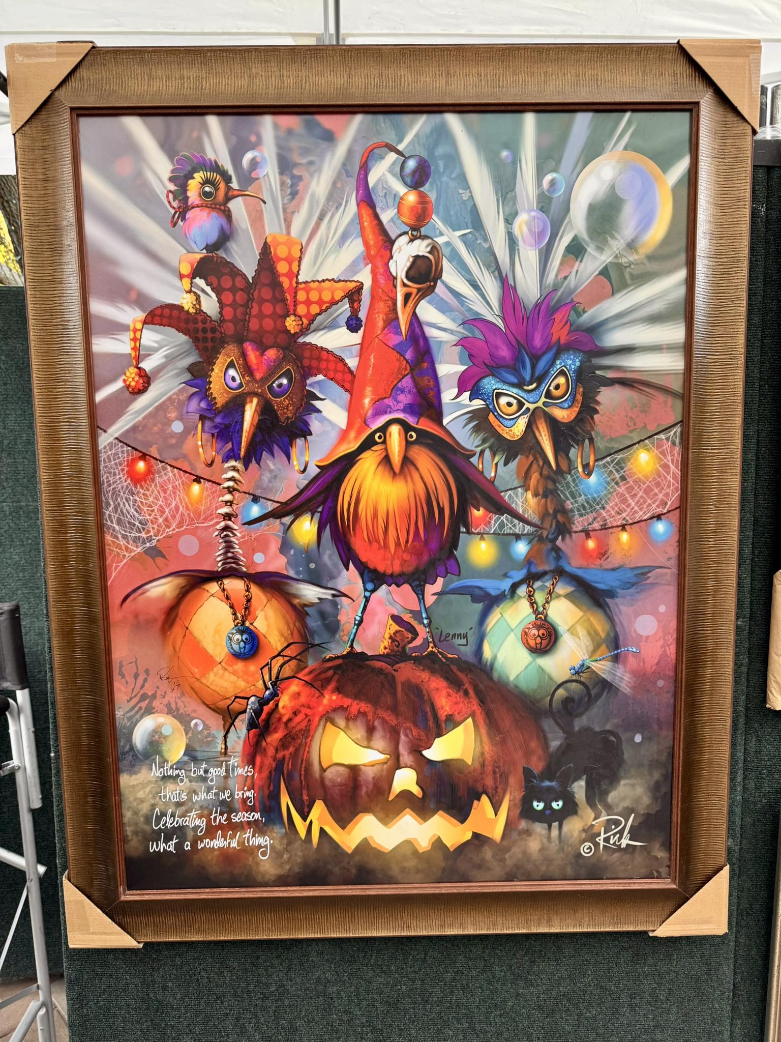 Lenny pumpkin master at Bentonville market