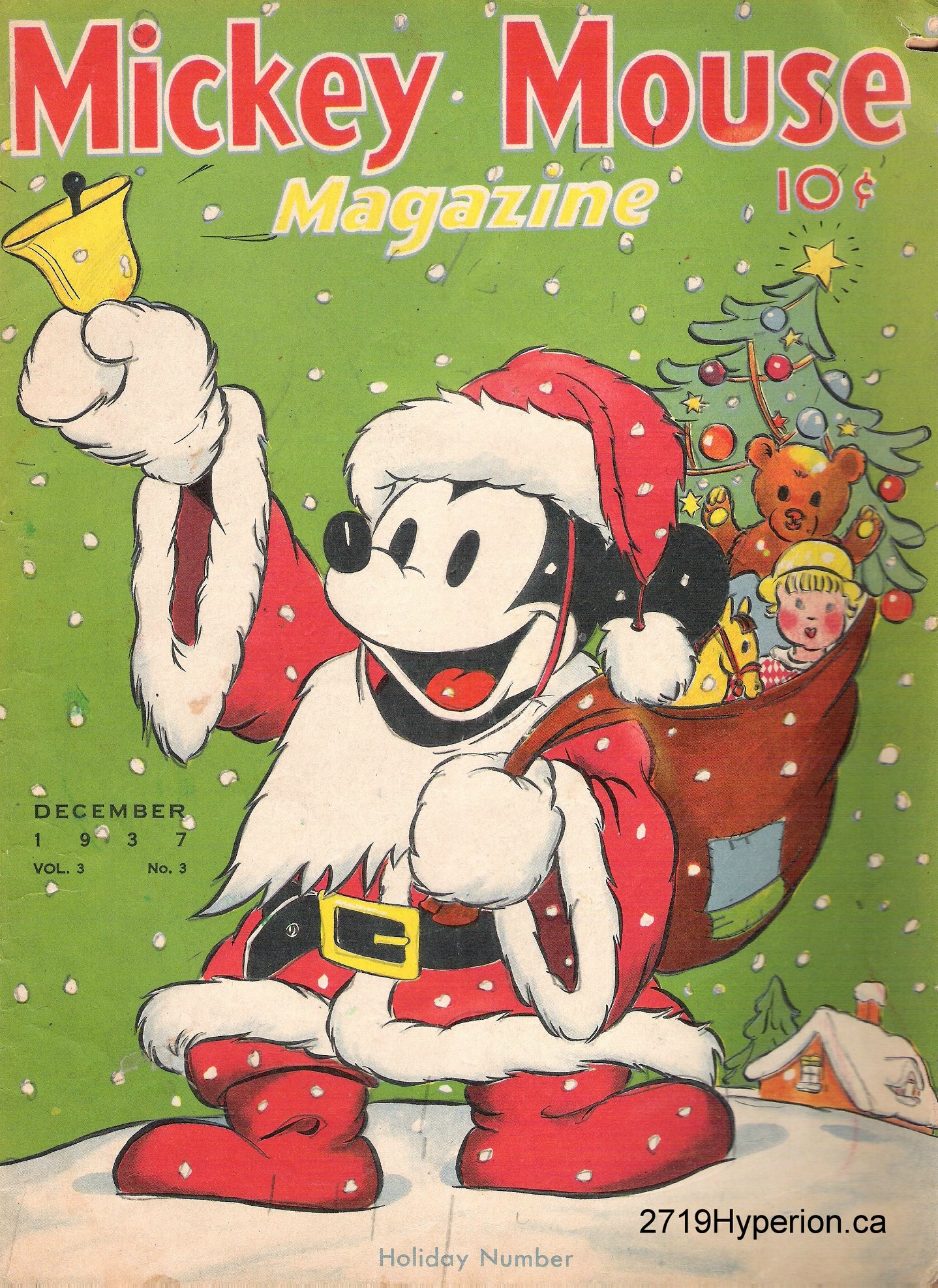 Vintage Le Journal de Mickey Christmas edition