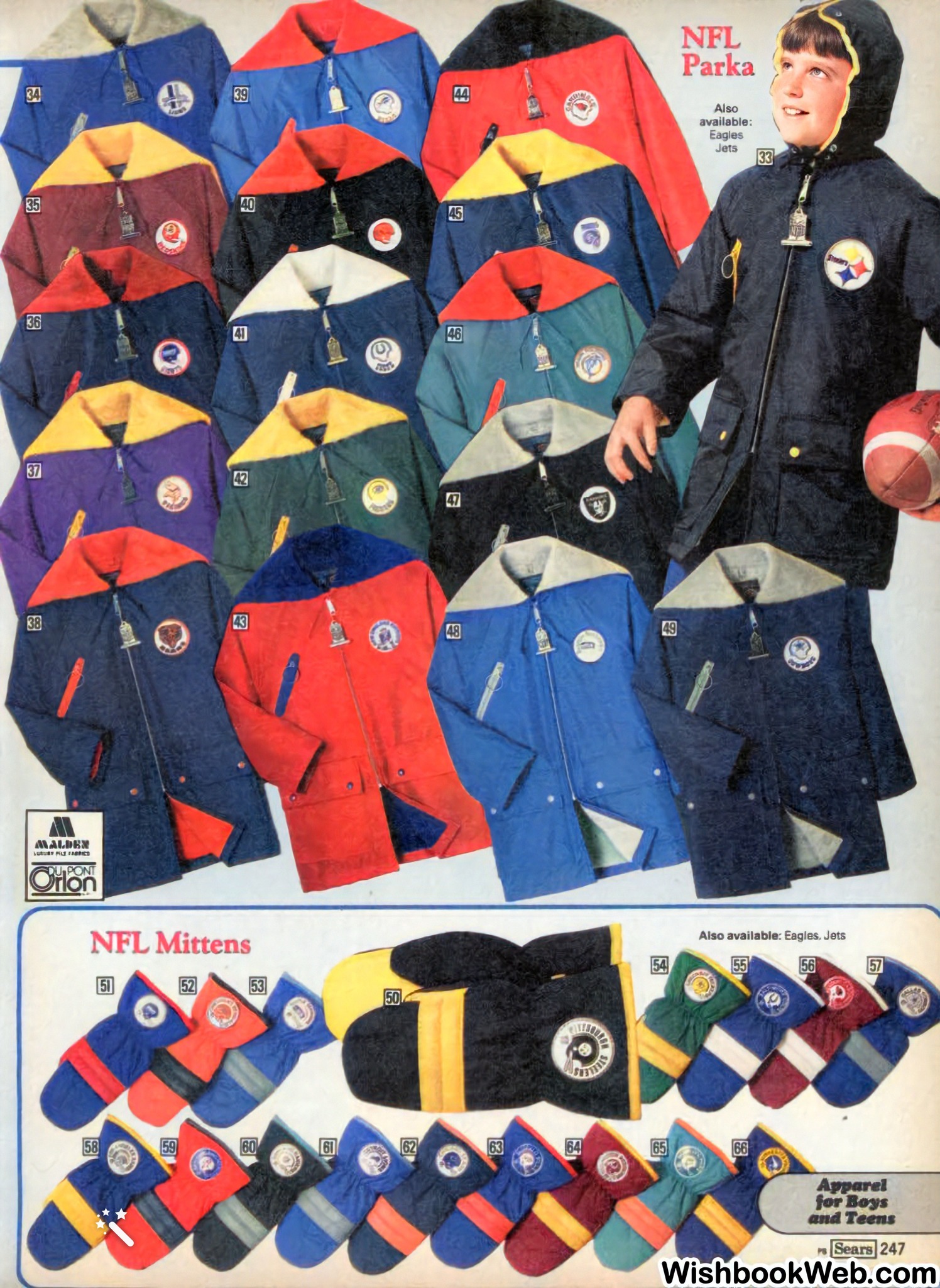 1977 sears varsity jacket and parka