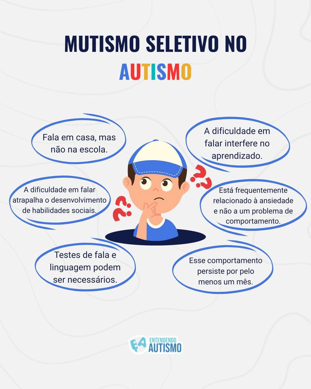 Grupo de Amor à Inclusão | O mutismo seletivo (SM) é uma condição em ...