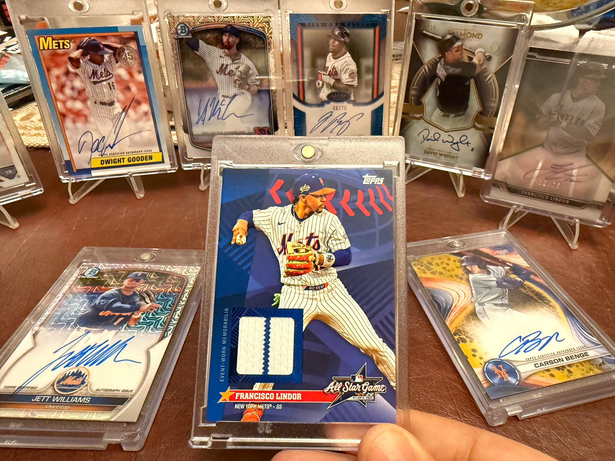 Francisco Lindor baseball card collection