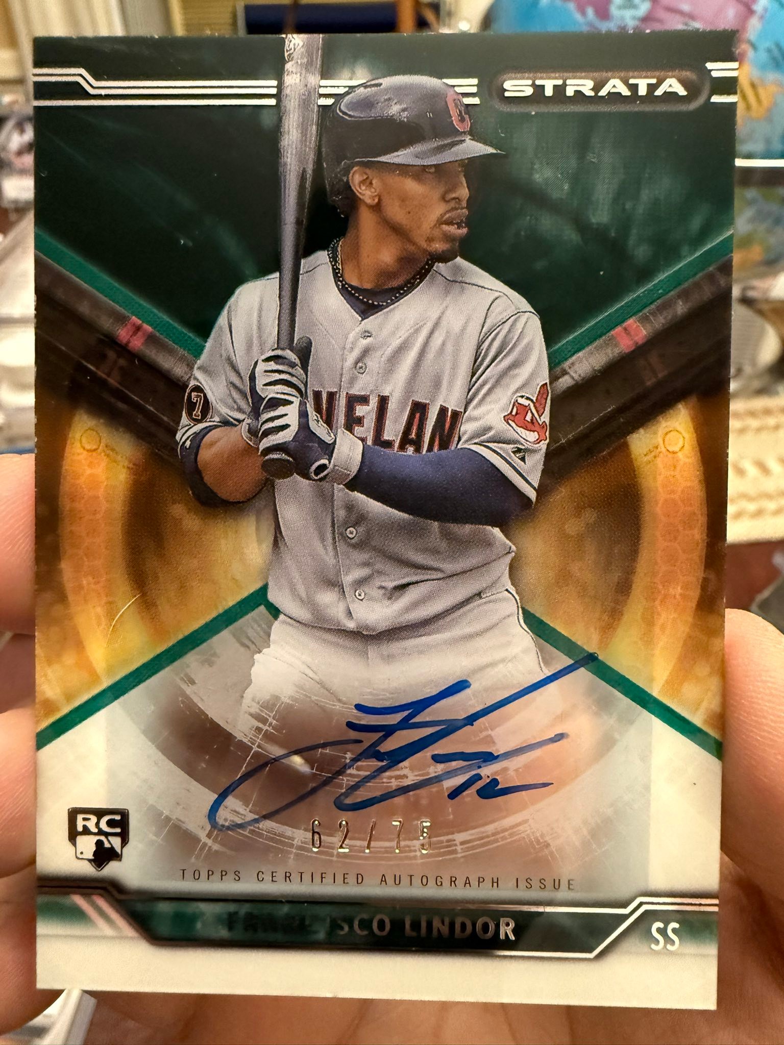 Francisco Lindor baseball card collection