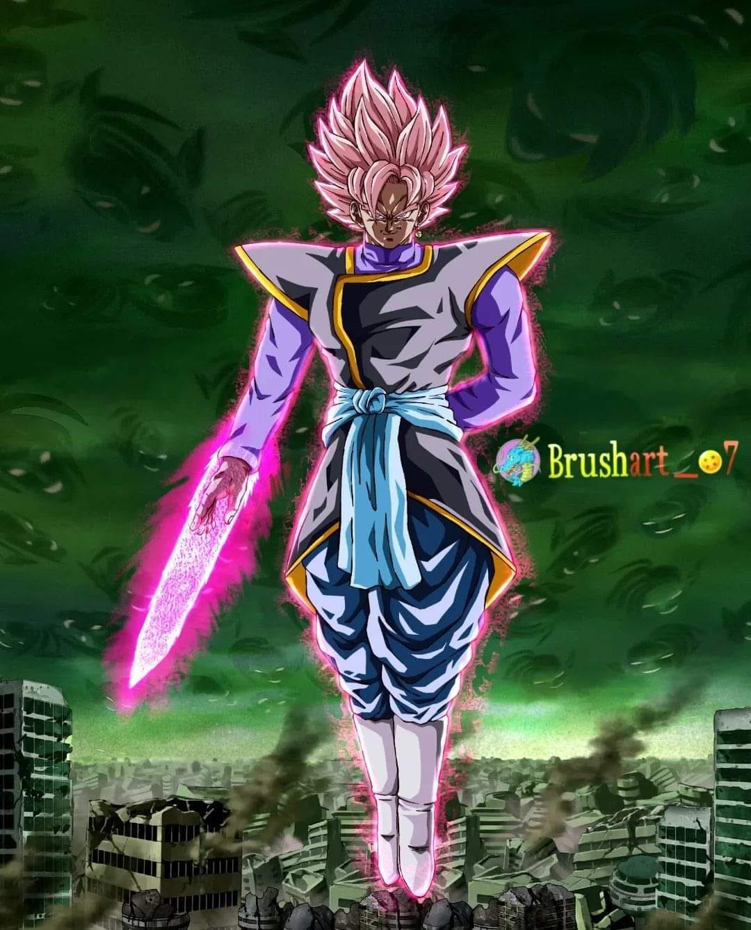 goku black dress in his Supreme Kai outfit Size:dress size pants : 46