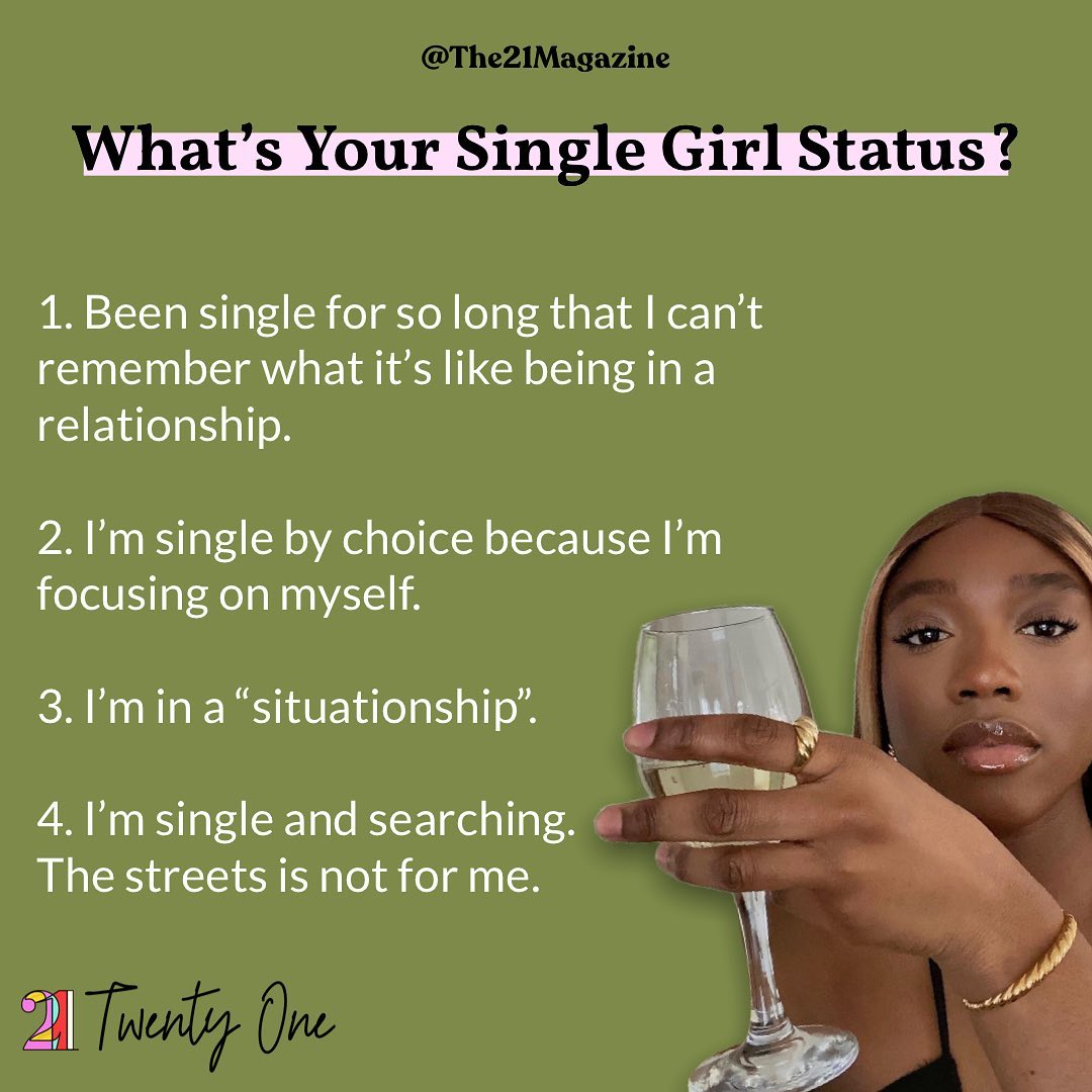 The 21 Mag - If you’re single, what exactly is your single...