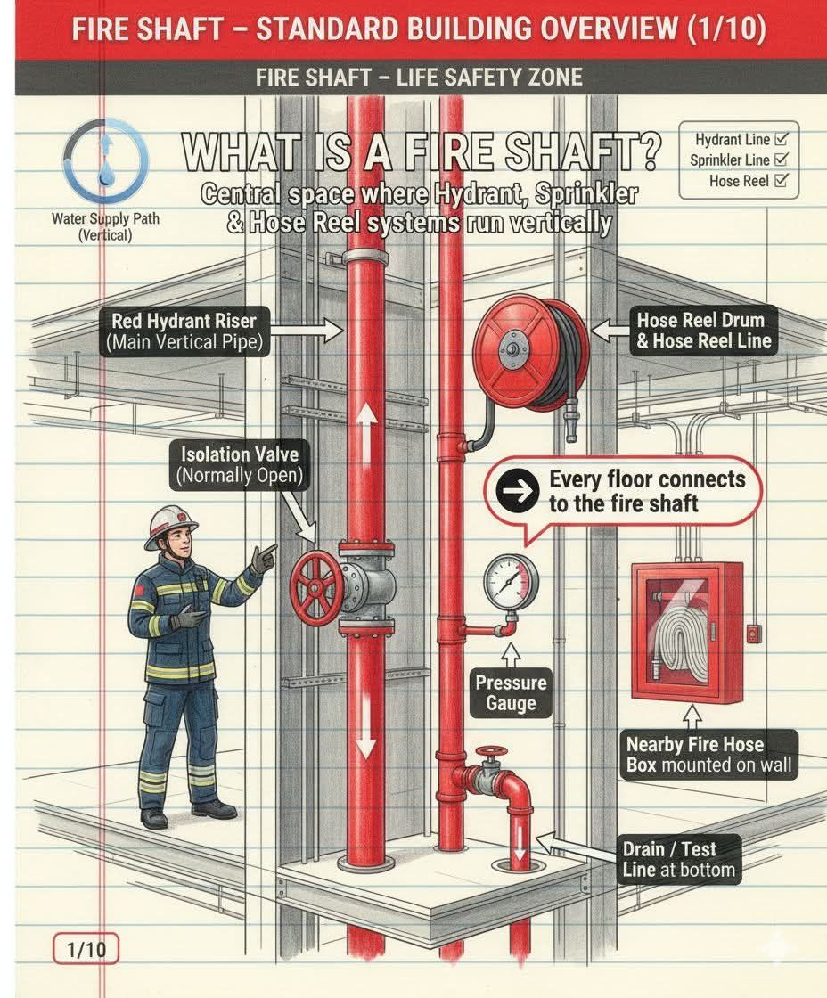 Ismail - Understanding Fire Shaft, Riser, Hydrant & Sprinkler Lines ...