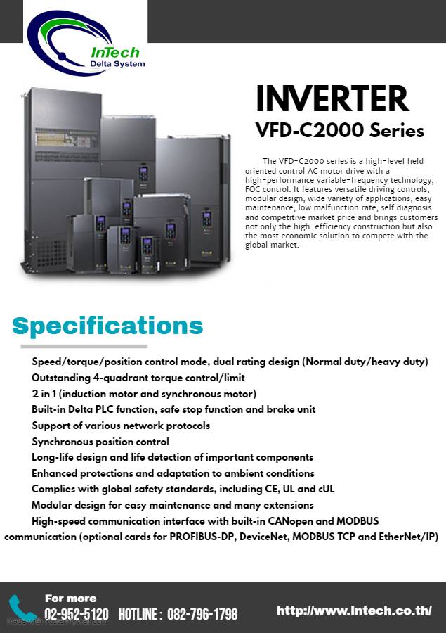 Inverter Series C2000... - Intech Delta System Co.,Ltd.