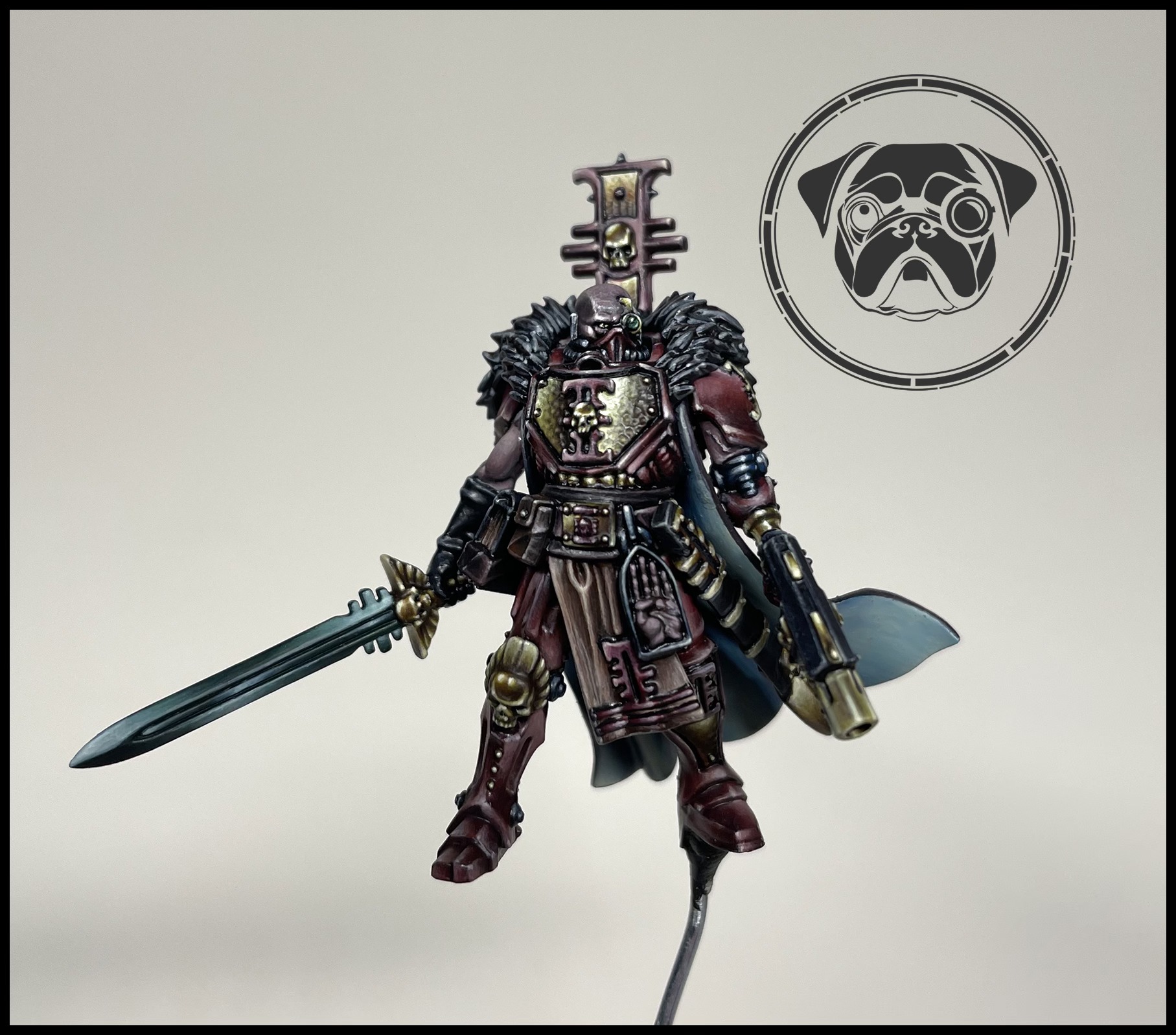 Commissioned Warhammer 40k Inquisitor Ostromandeus model