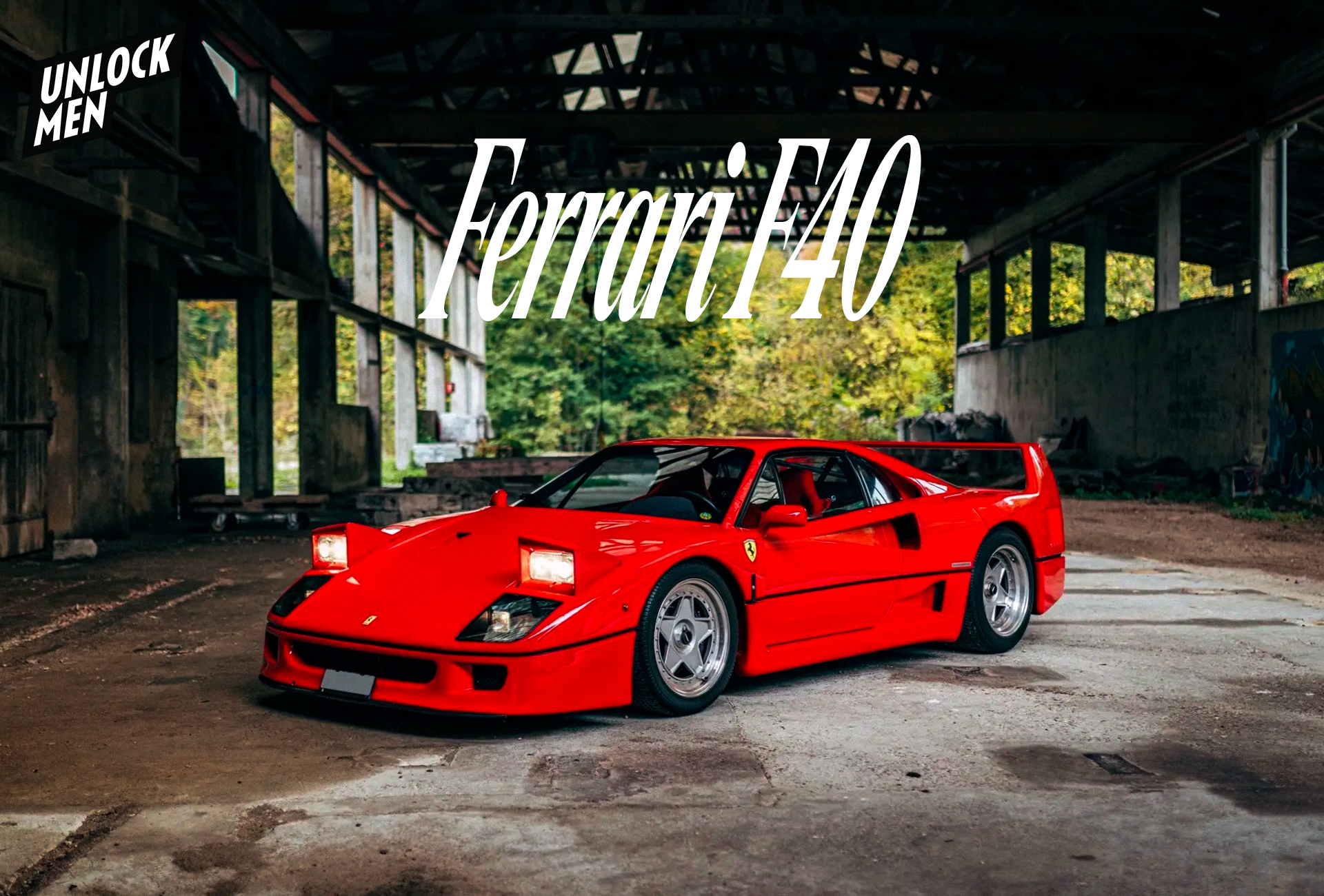 Unlockmen - 1991 Ferrari F40 with only 9,400 kilometers... | Facebook