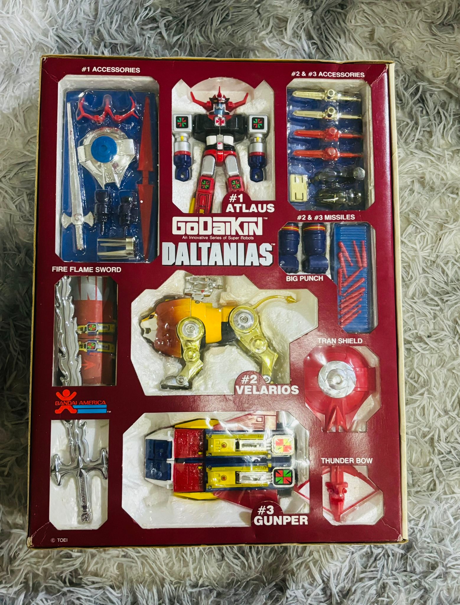 1982 Bandai Godaikin Daltanias die-cast figure for sale