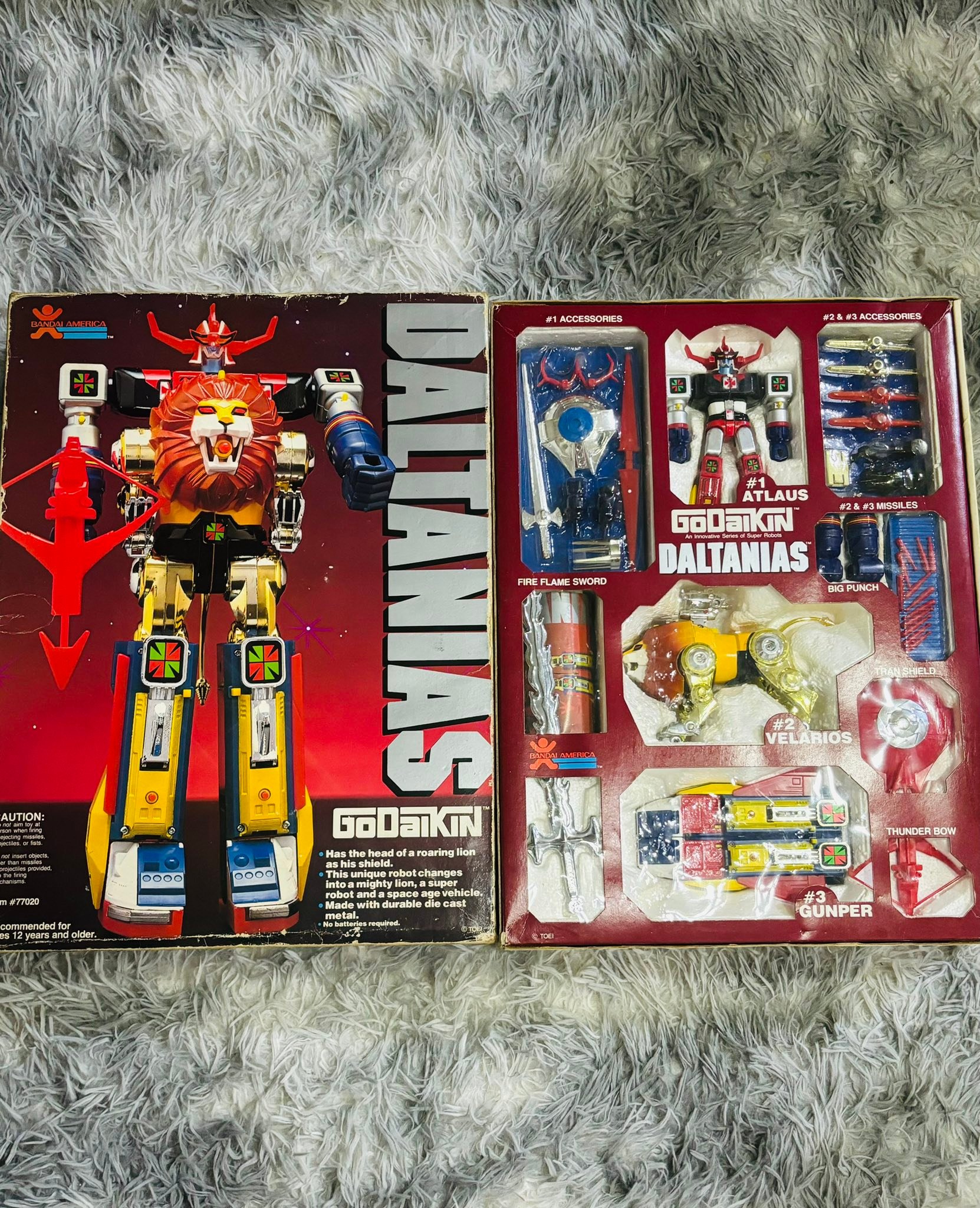 1982 Bandai Godaikin Daltanias die-cast figure for sale