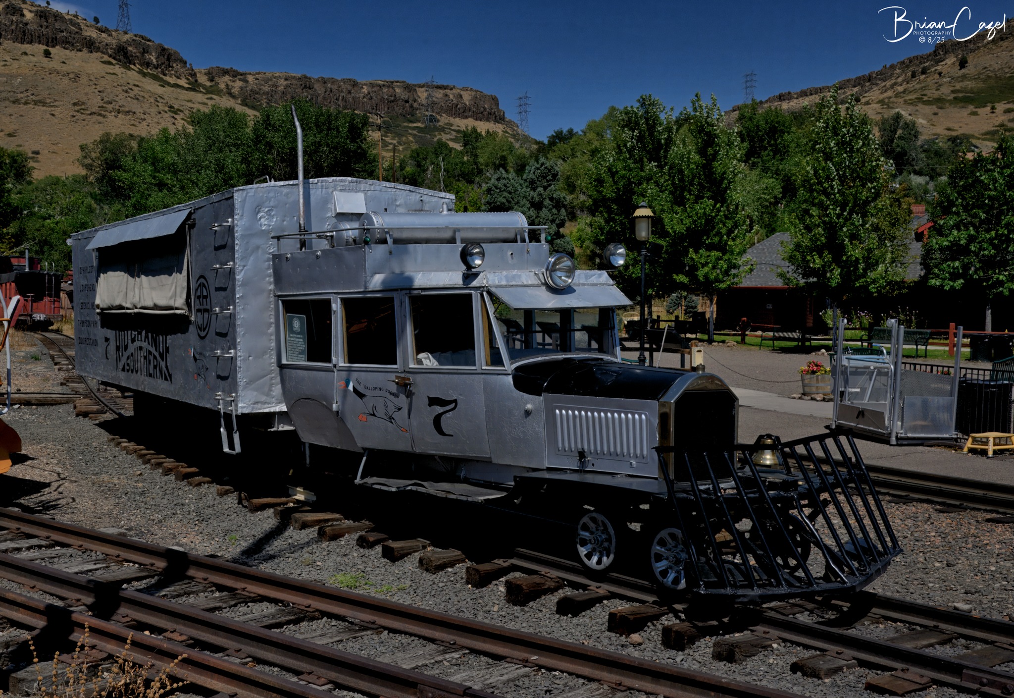 Rio Grande Southern motor no. 7 at Colorado Railroad Museum
