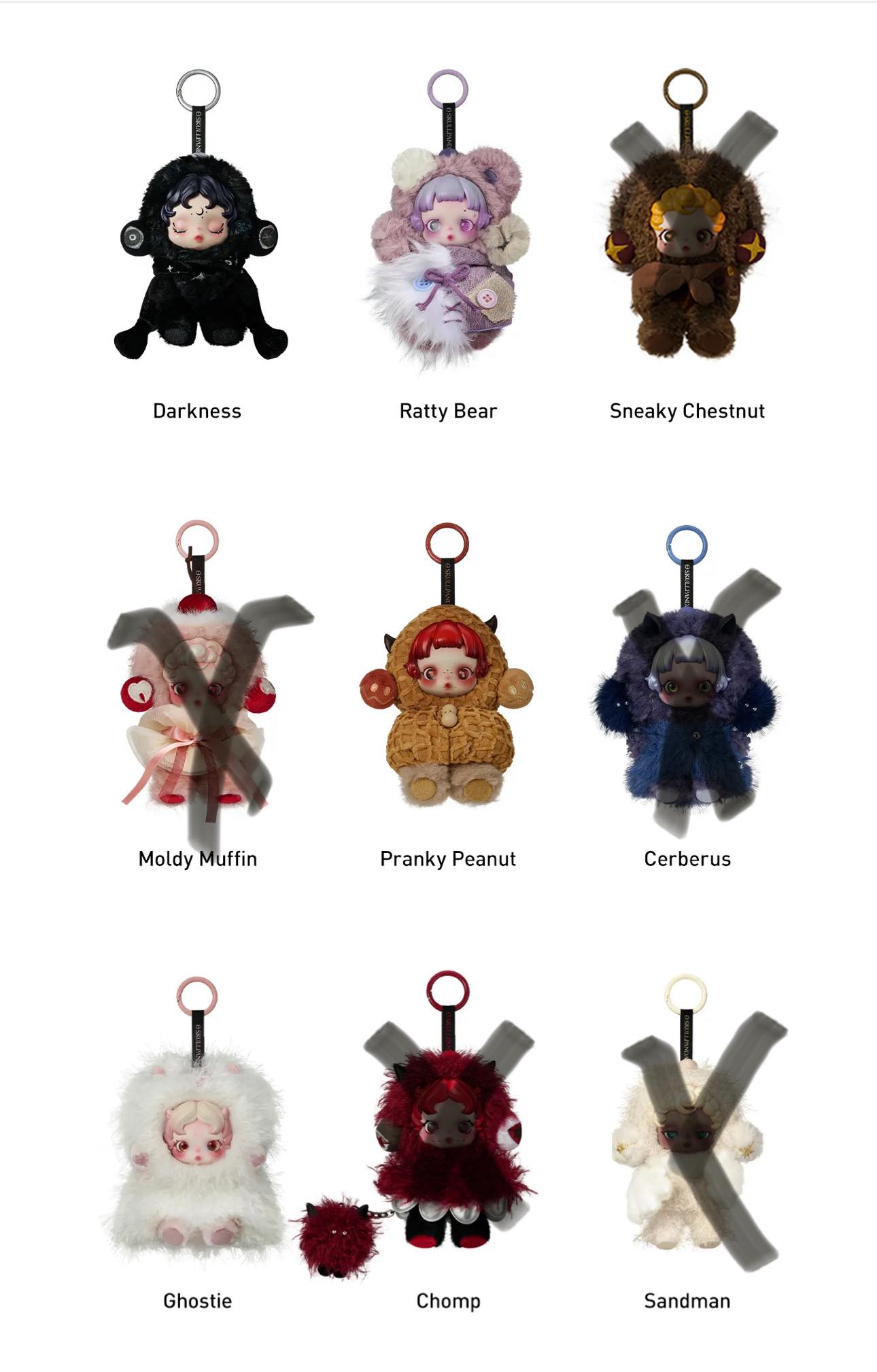 Hi all, WTS peanut 😭 - $30 (reserved) Darkness- $45 Ratty bear