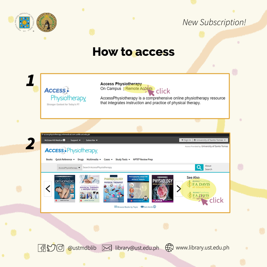 NEW SUBSCRIPTION ALERT!... - UST Miguel de Benavides Library