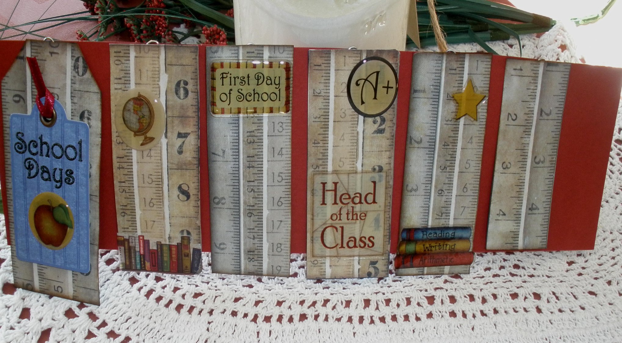 School Rulers Altered Art Paper Clip... - Horizon Hill Crafts | Facebook