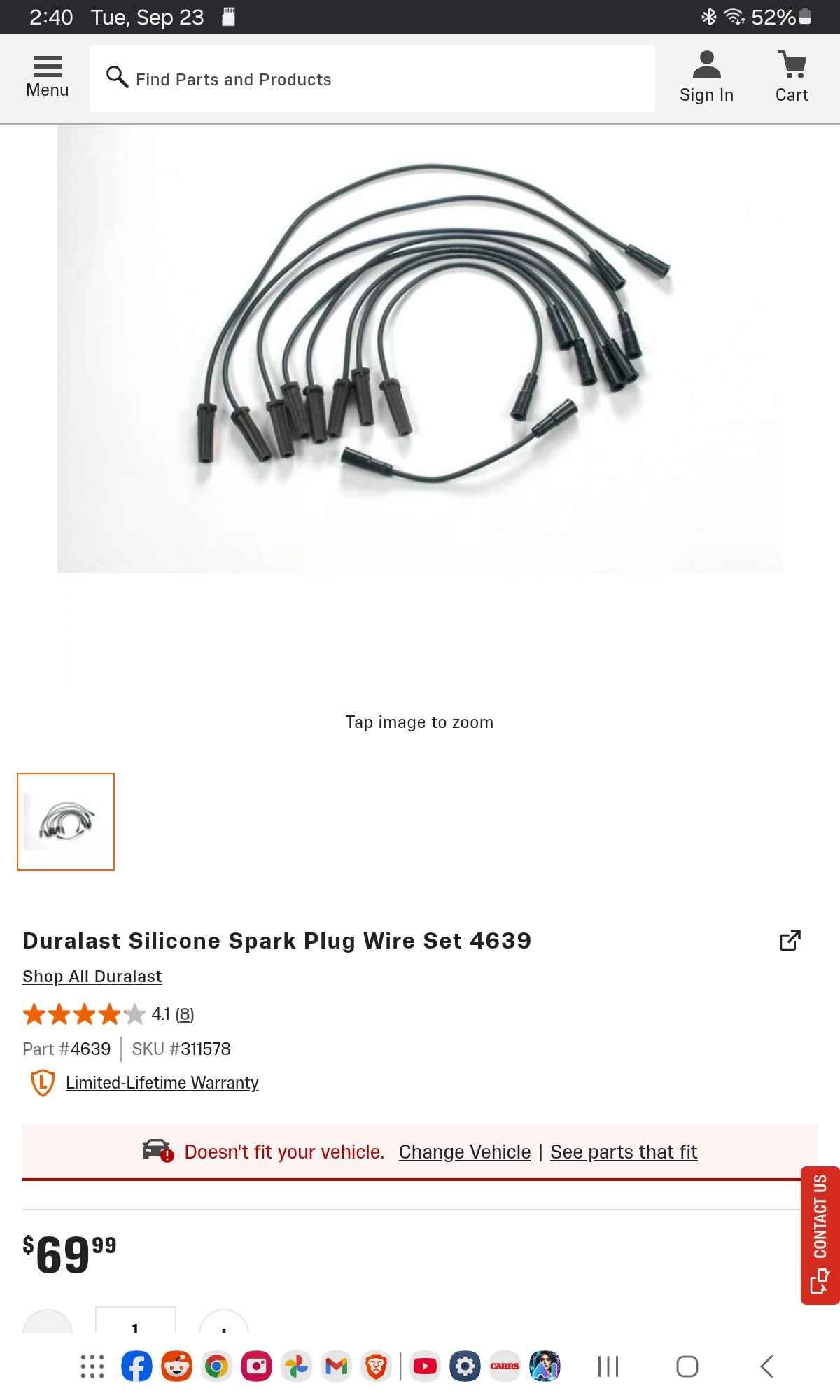 10.2mm Spark Plug Wires For GM 4.8L-6.0L V8 Engines - Red Performance Wires