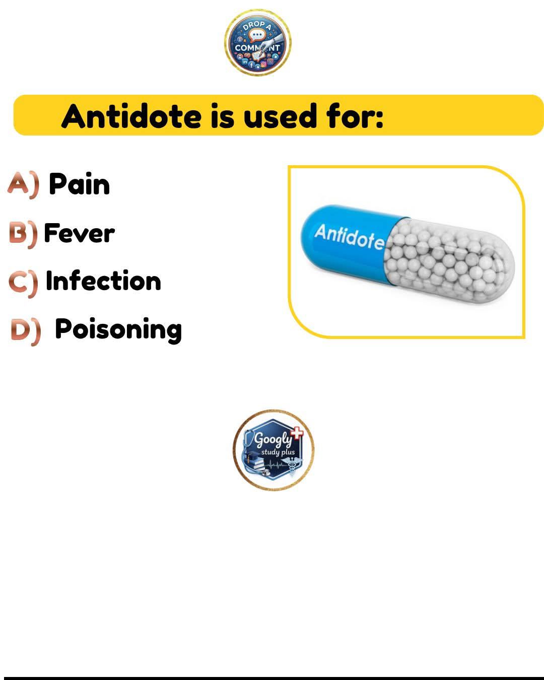 Antidote definition and function in poisoning