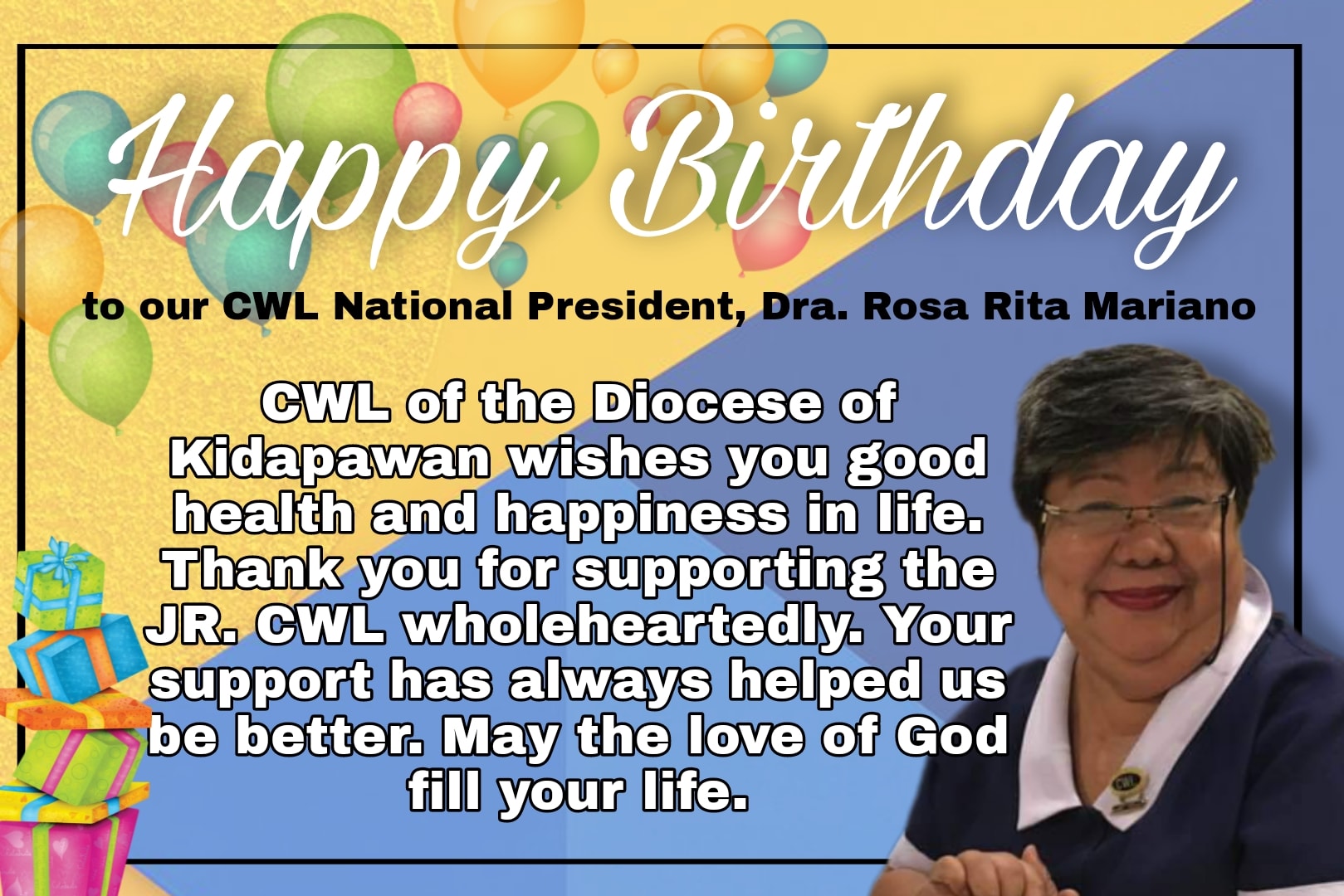 Happy... - Catholic Women's League - Diocese of Kidapawan | Facebook