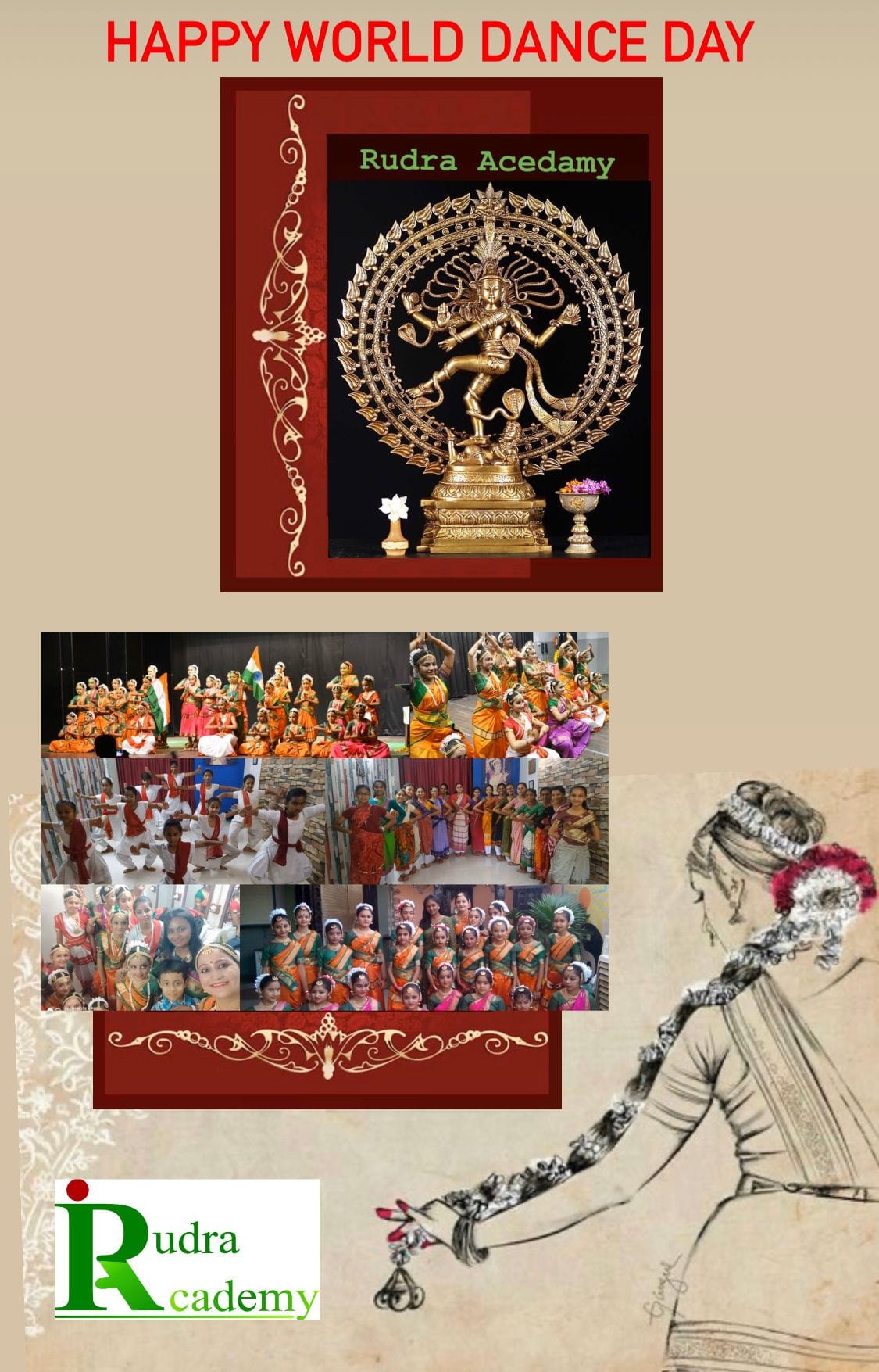 👍🙏🏻Happy world Dance... - Rudra Academy. Niti Nirav Rajgor | Facebook