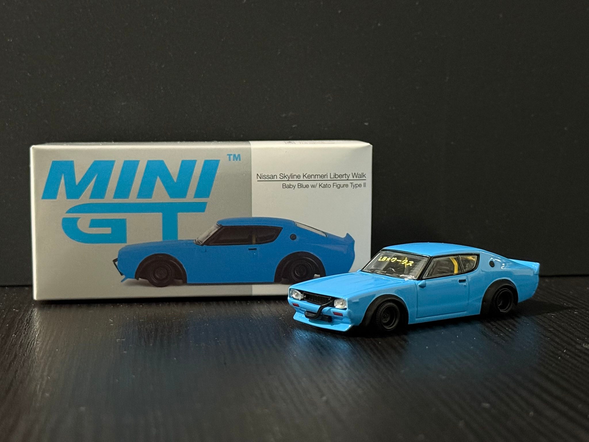 Kato's baby blue Kenmeri Mini GT model