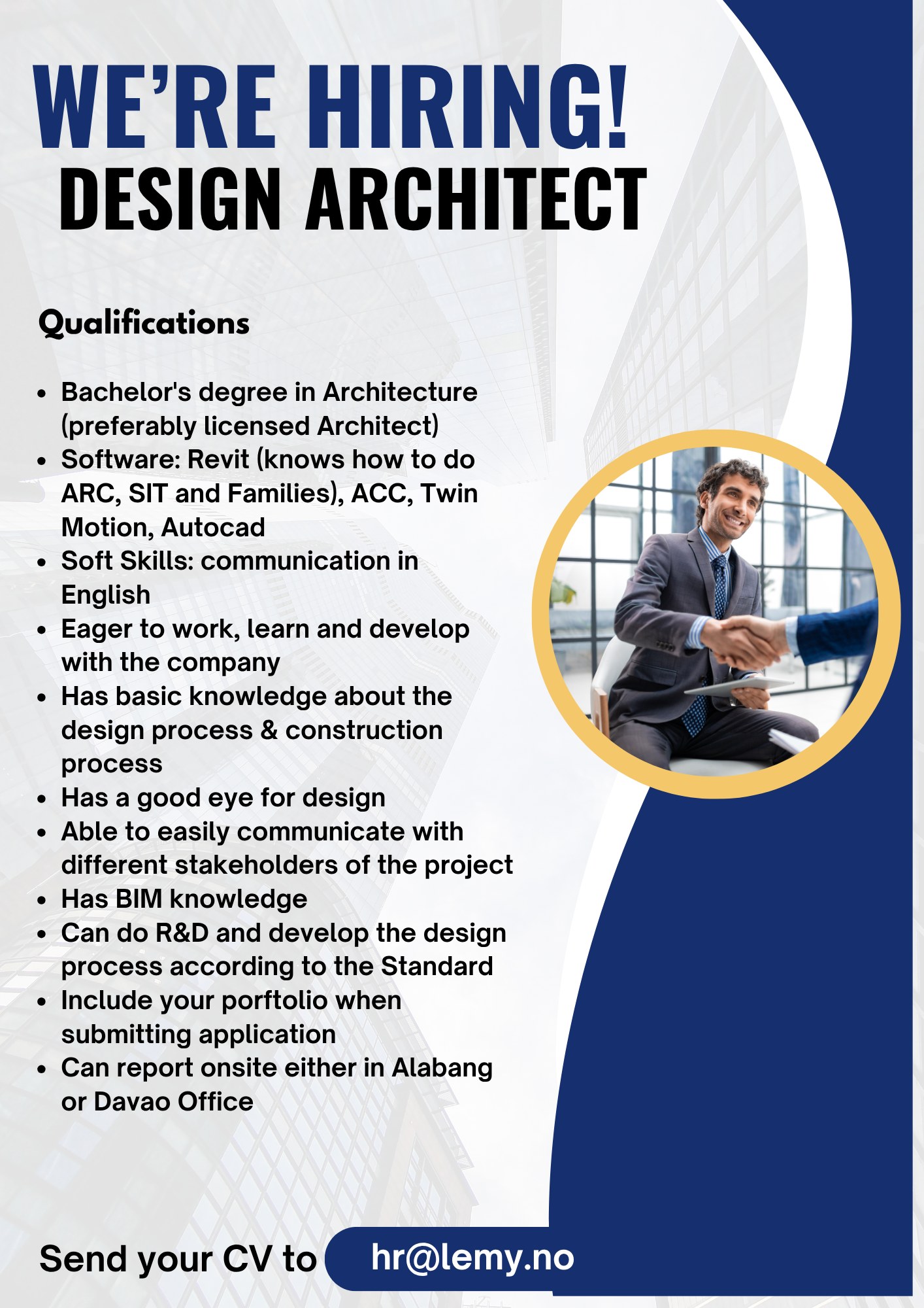 Architecture Jobs Philippines | Semy AS, a Norwegian Facility ...