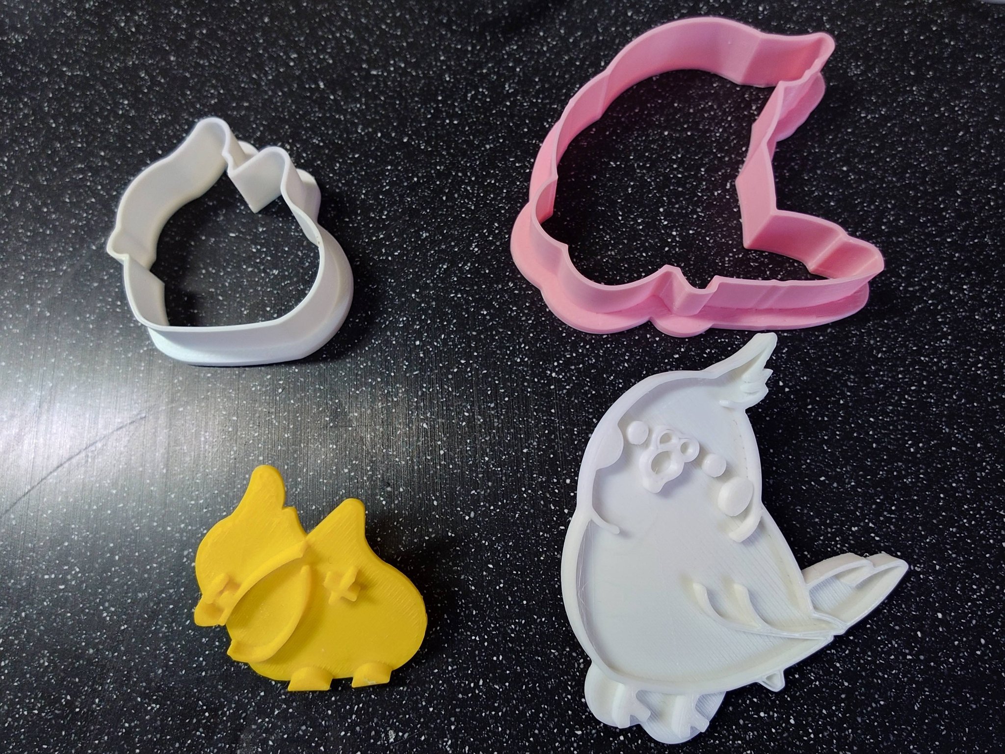 メルカリでオカメインコちゃんのクッキー型を発見? 頑張って百均の 