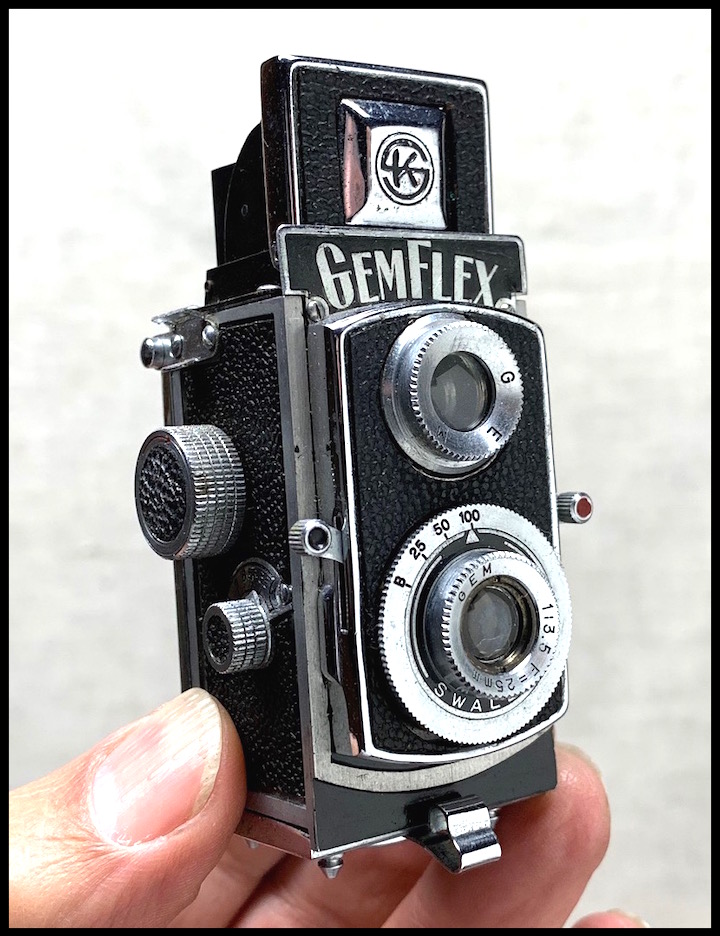 Petal camera, a small Japanese subminiature film camera