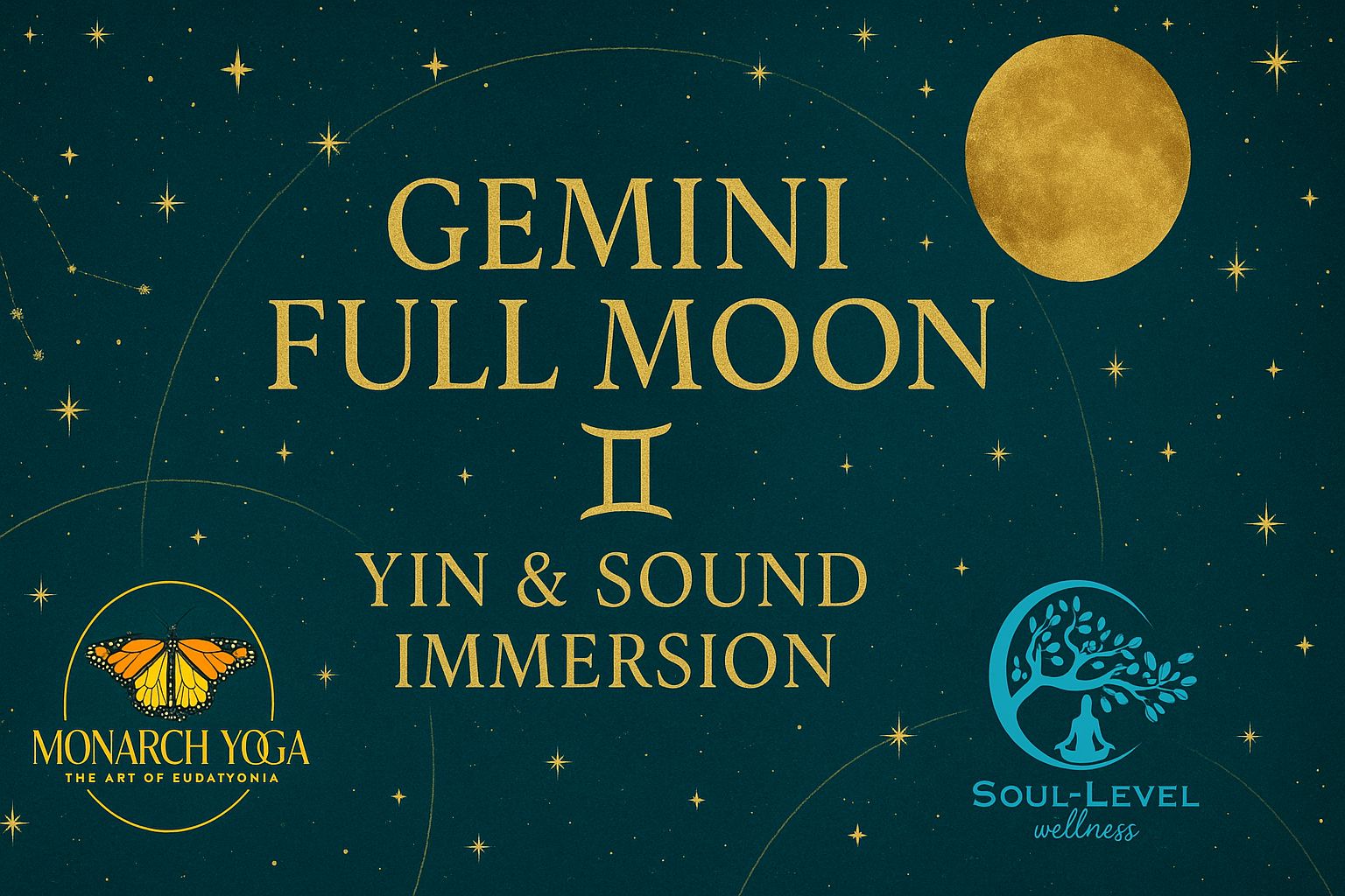 Gemini Full Moon Release: Yin Yoga + Sound Healing Journey