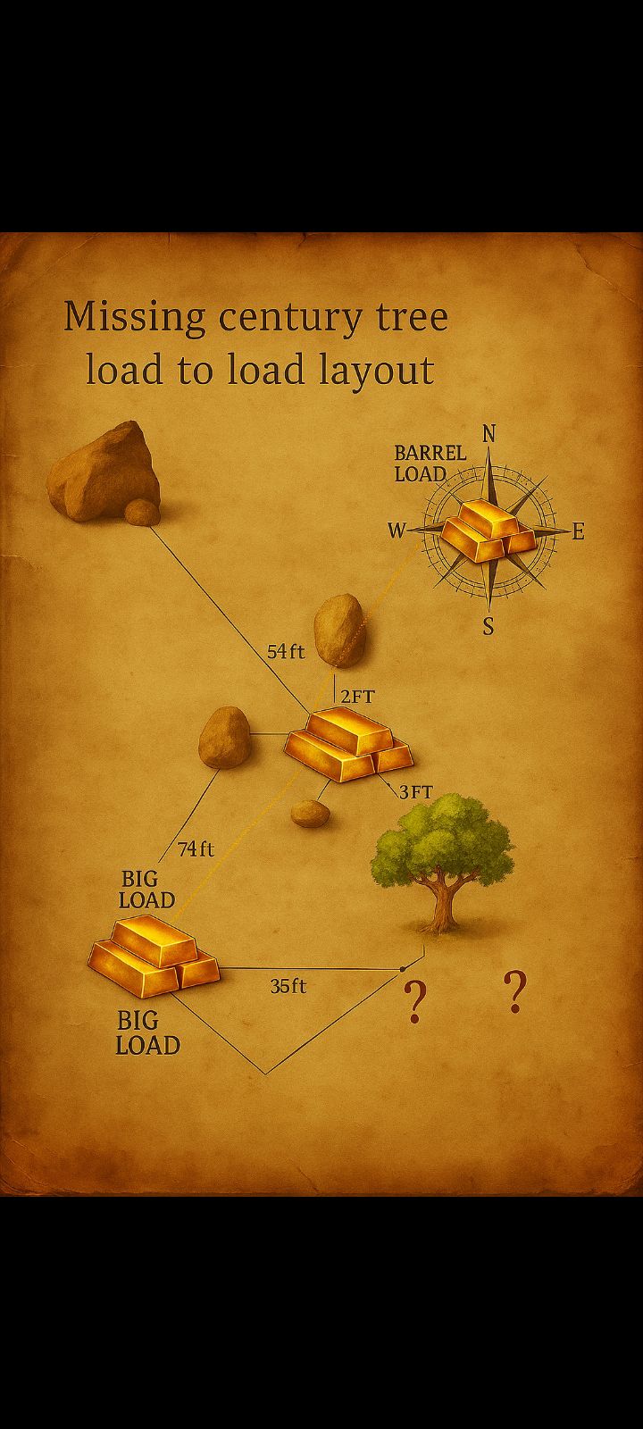 Mrc - century tree burial layout #treasure #gold #nature #explore # ...