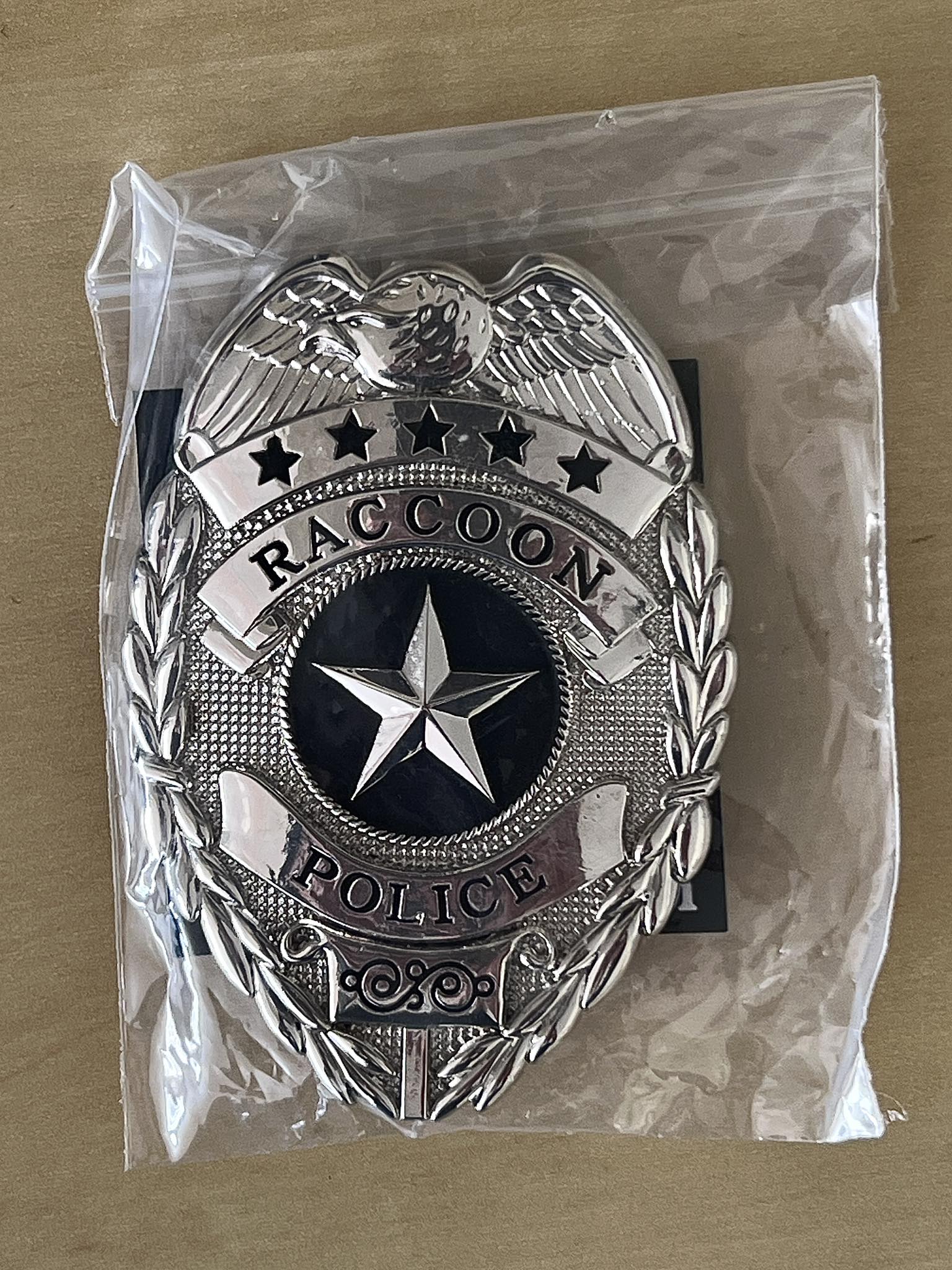 Raccoon police badge Ghost Patch 👻 S RAC BAOCOON Ο N 00 ROLL