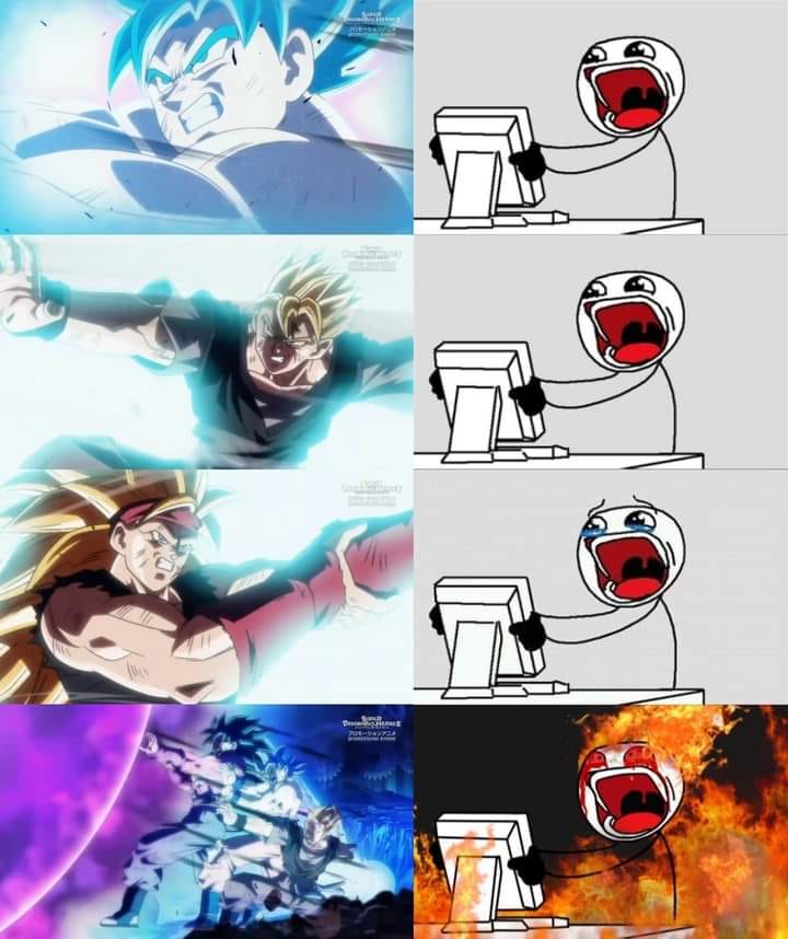 DBZ family generation kamehameha scene