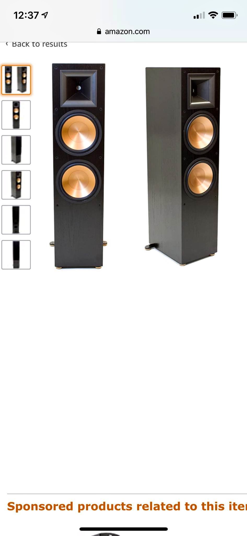 Klipsch Rf7 II Black Coppia Diffusori da Pavimento Casse Speakers Altoparlanti | Acquisti Online su