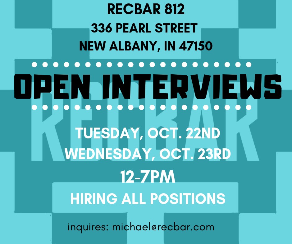 Recbar 812 - Join our awesome crew! Open interviews this... | Facebook