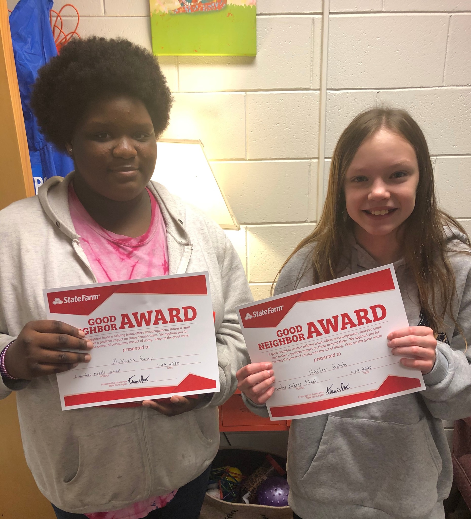 7th graders celebrated at Lowndes Middle School.