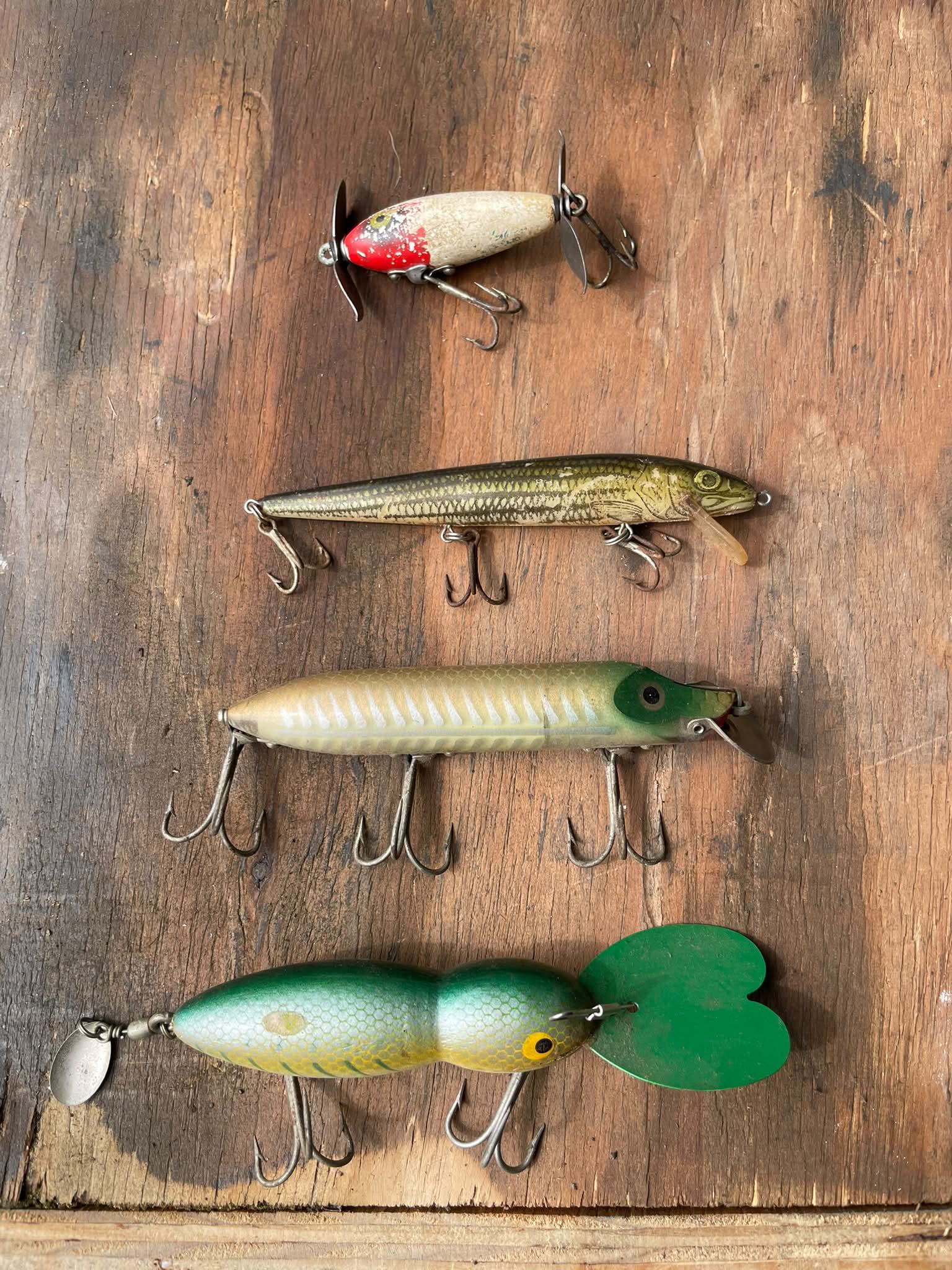 collectable australian fishing lures MONSTERBASS BigMakk Rocky Road and few topwater baits get hit as hard Old Mate Fishing Lures for